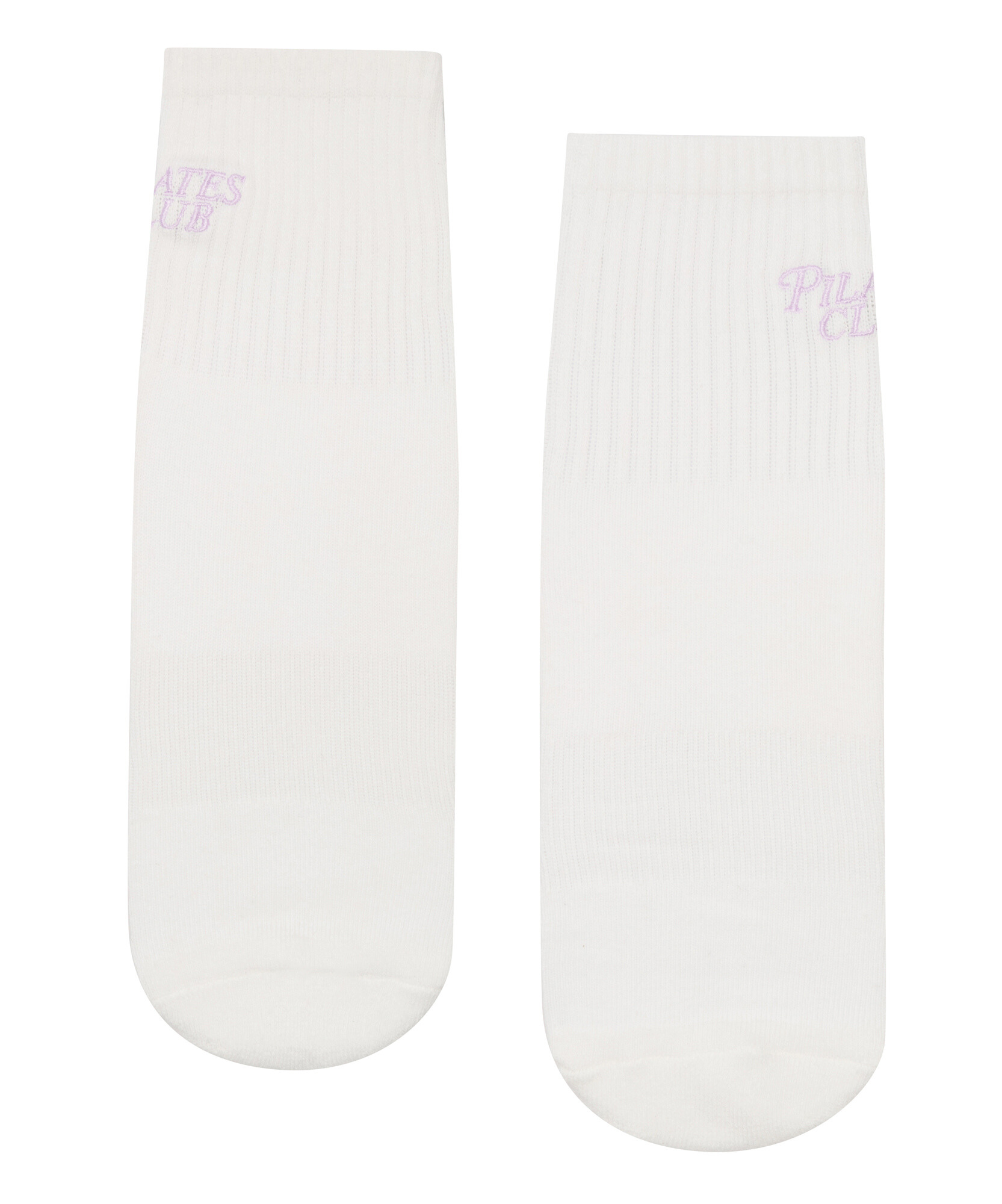 Crew Non Slip Grip Socks - Pilates Club Ivory