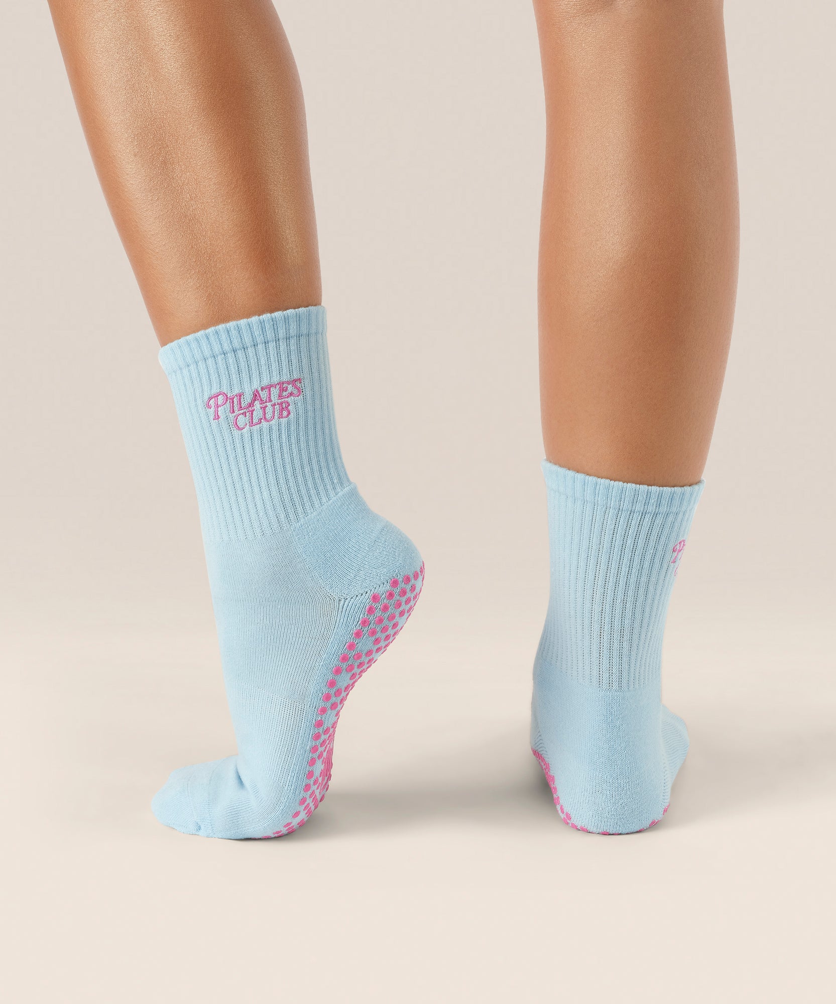 Crew Grip Socks - Pilates Club Blue