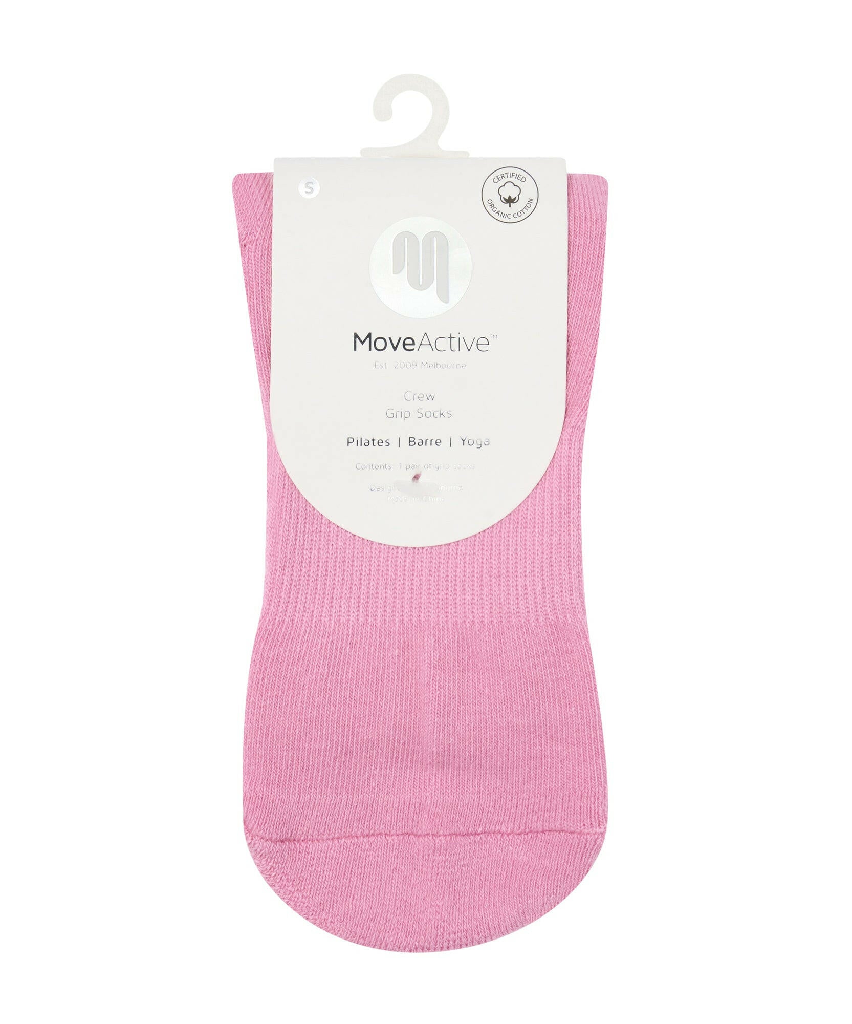 Crew Non Slip Grip Socks - Pink Gelato