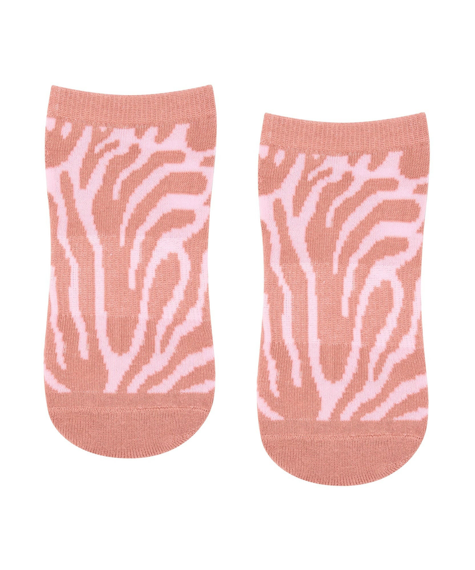 Low Rise Grip Socks - Grapefruit Coral