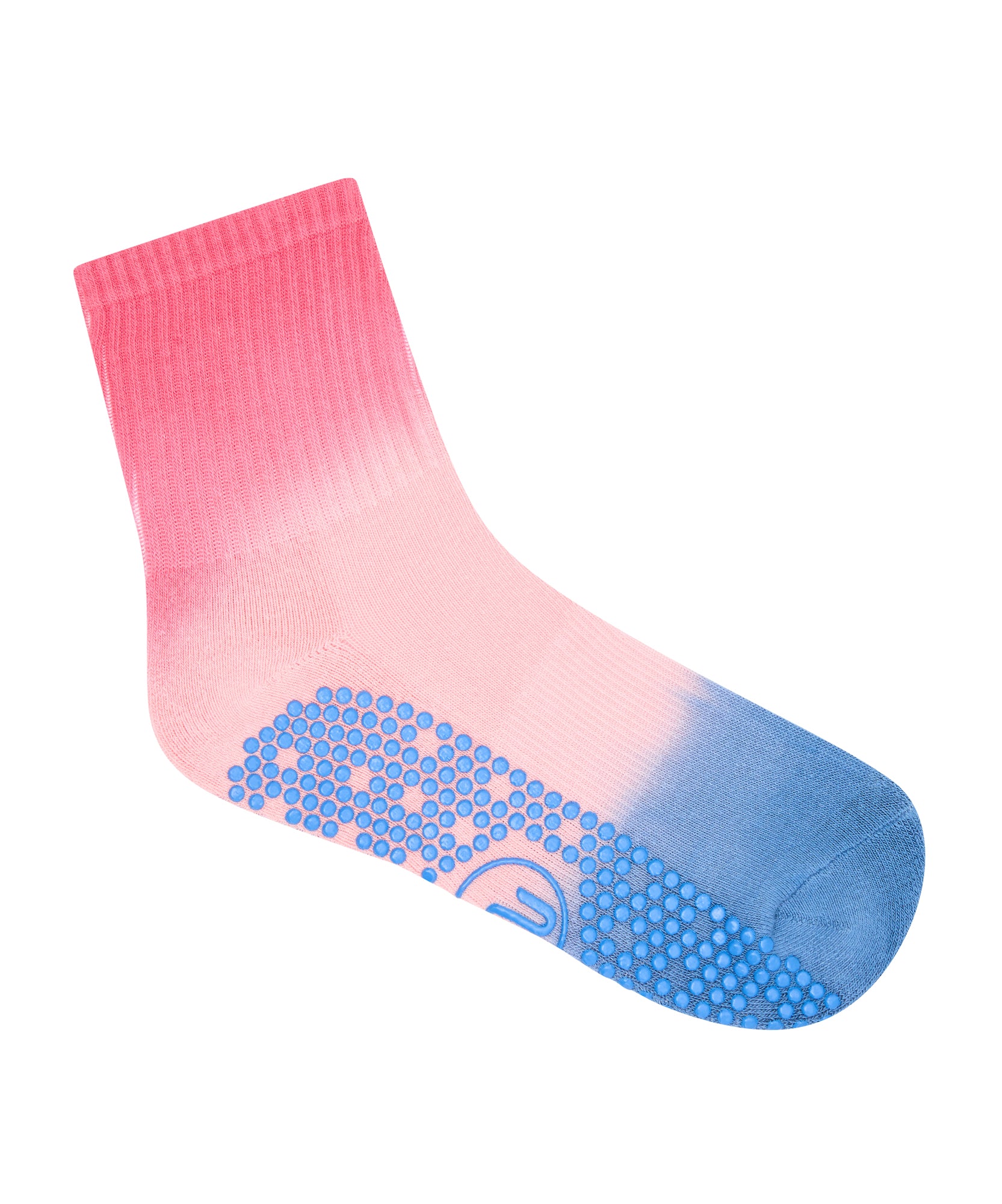 Crew Non Slip Grip Socks - Berry Sorbet Ombré