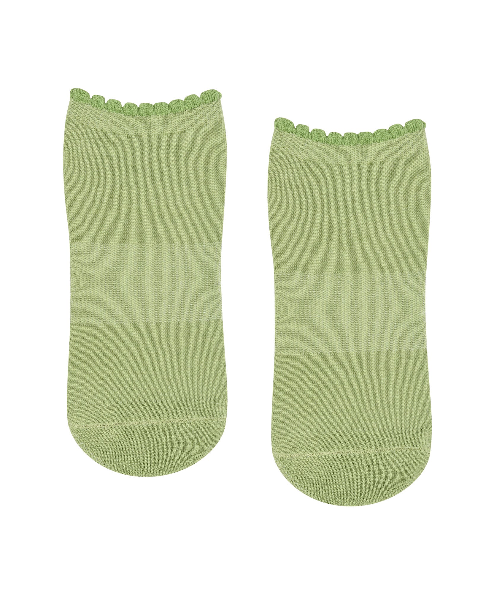 Classic Low Rise Grip Socks - Sage Frill