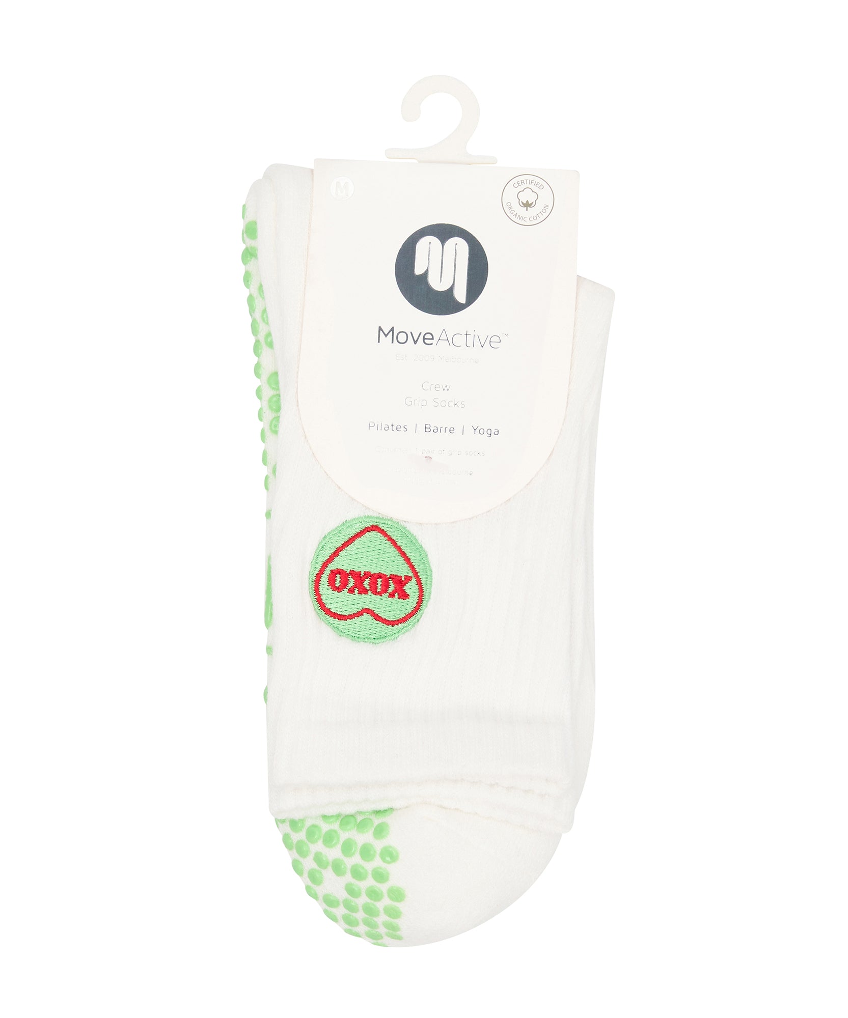 Crew Non Slip Grip Socks - XOXO