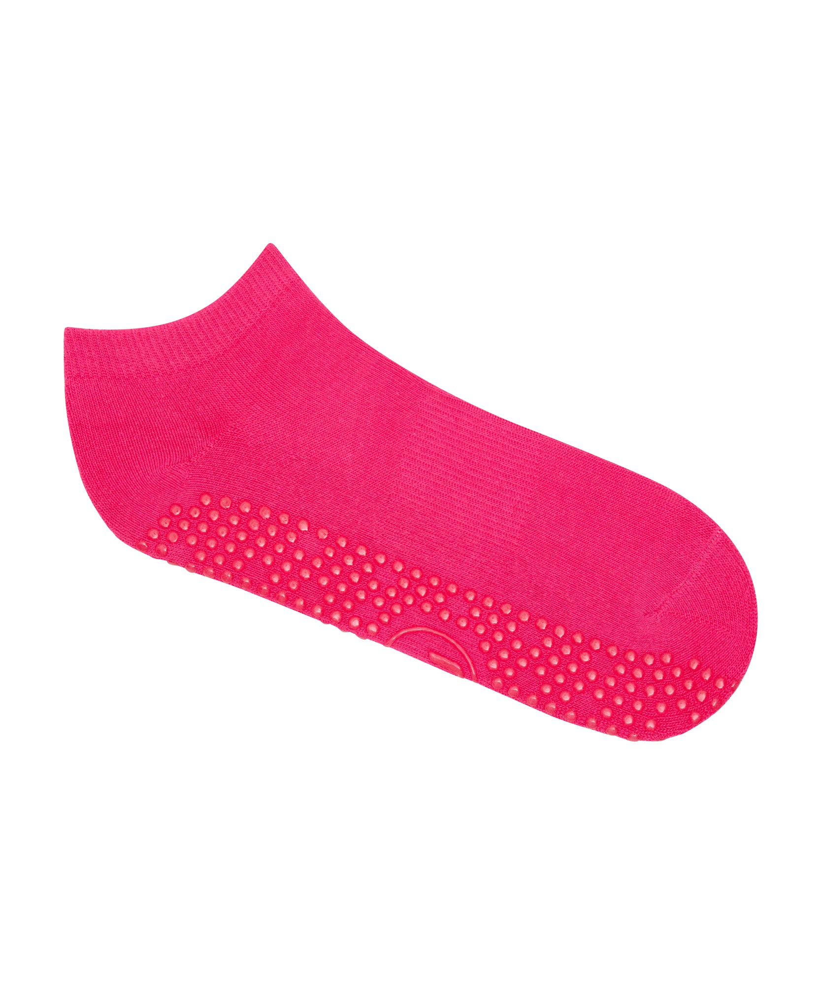 Classic Low Rise Grip Socks - Neon Pink