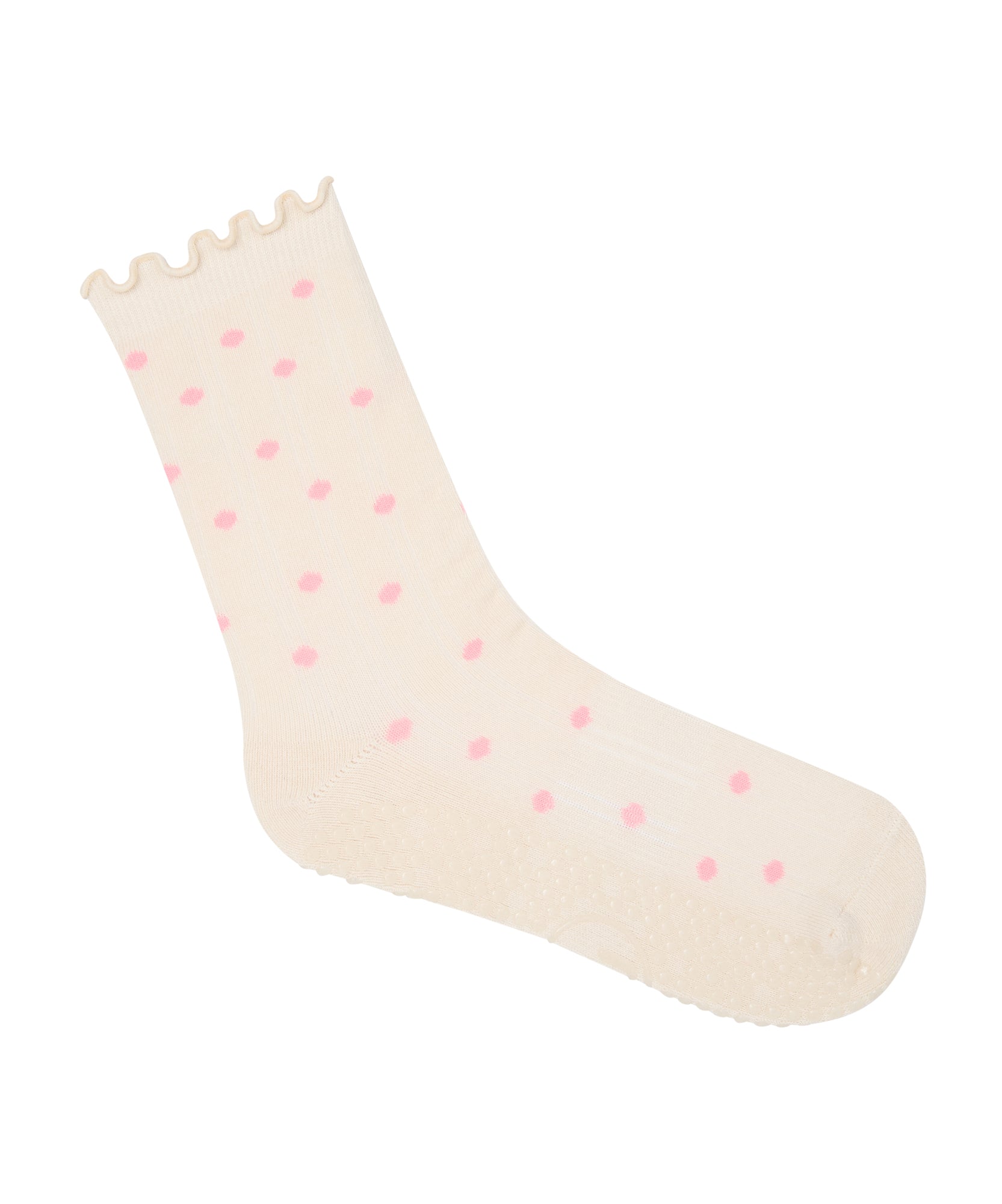 Crew Non Slip Grip Socks - Sweetheart Spots