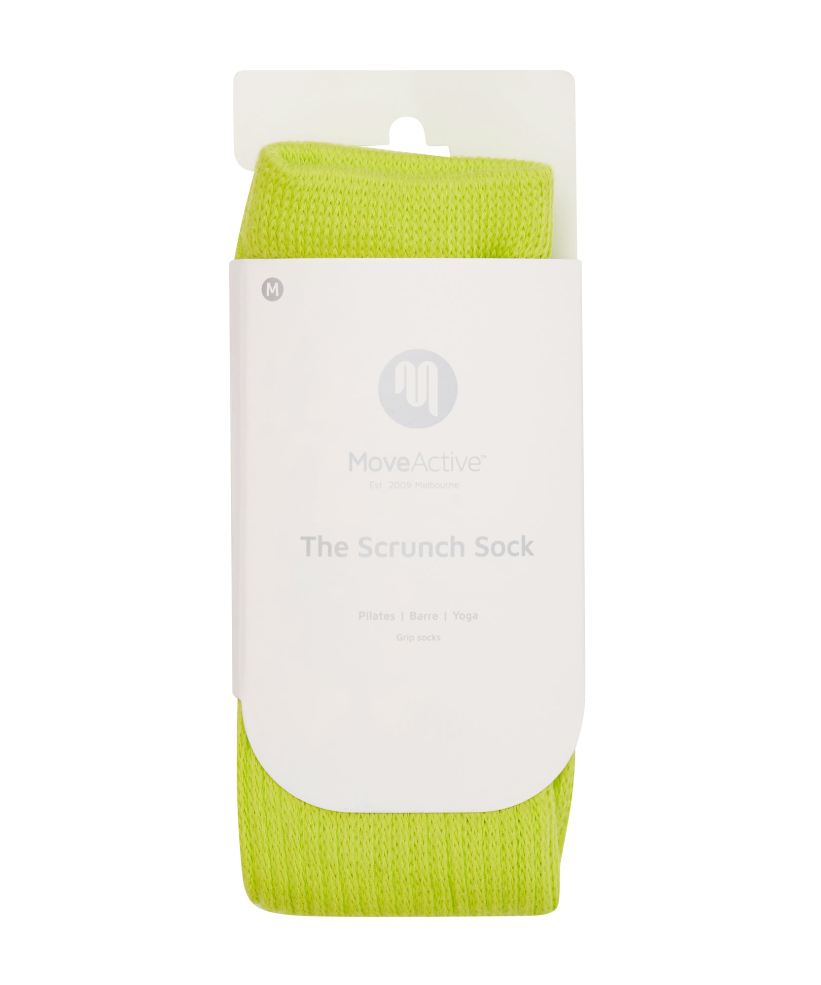 Scrunch Non Slip Grip Socks - Lime High