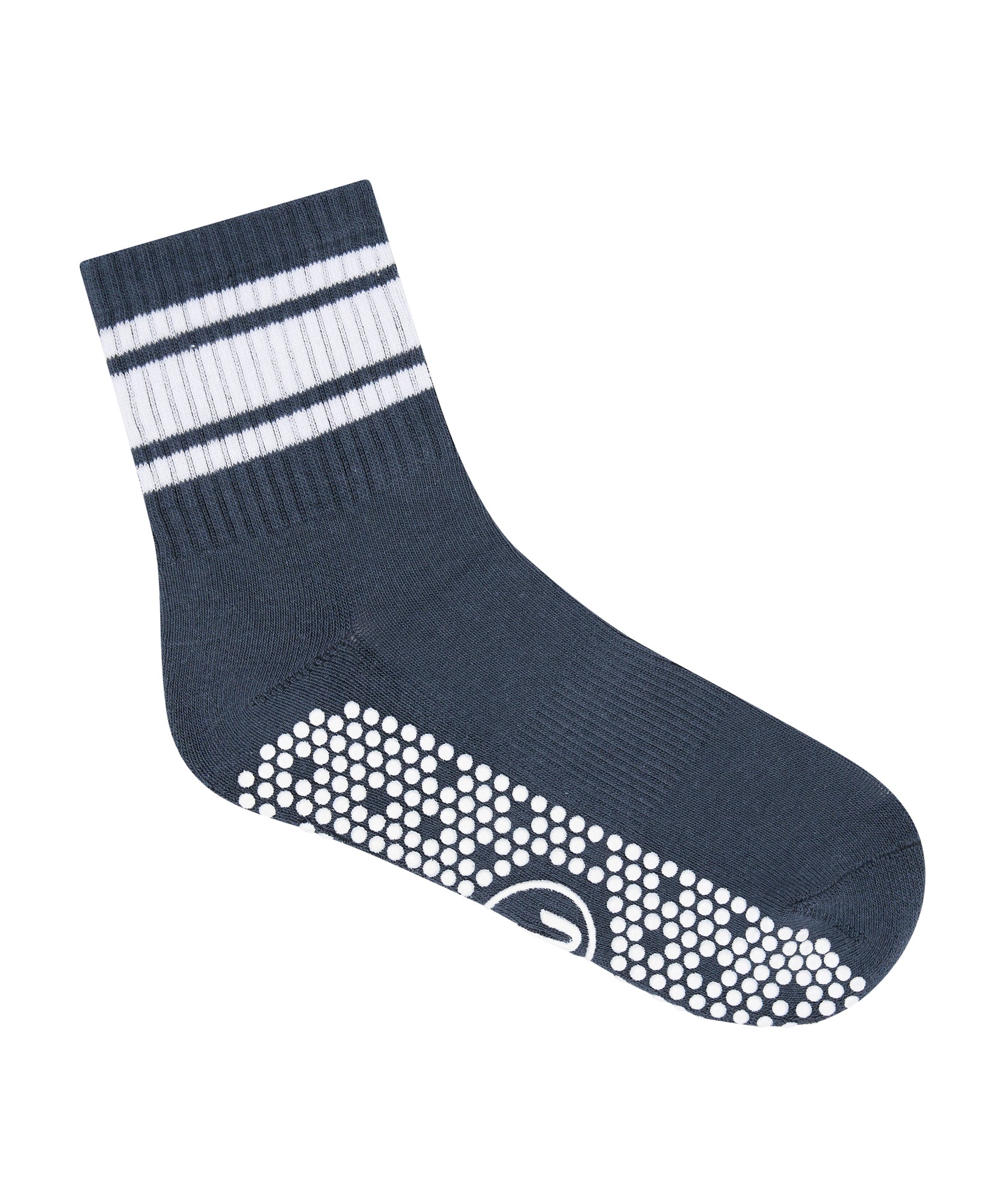 Crew Non Slip Grip Socks - French Navy Stripe