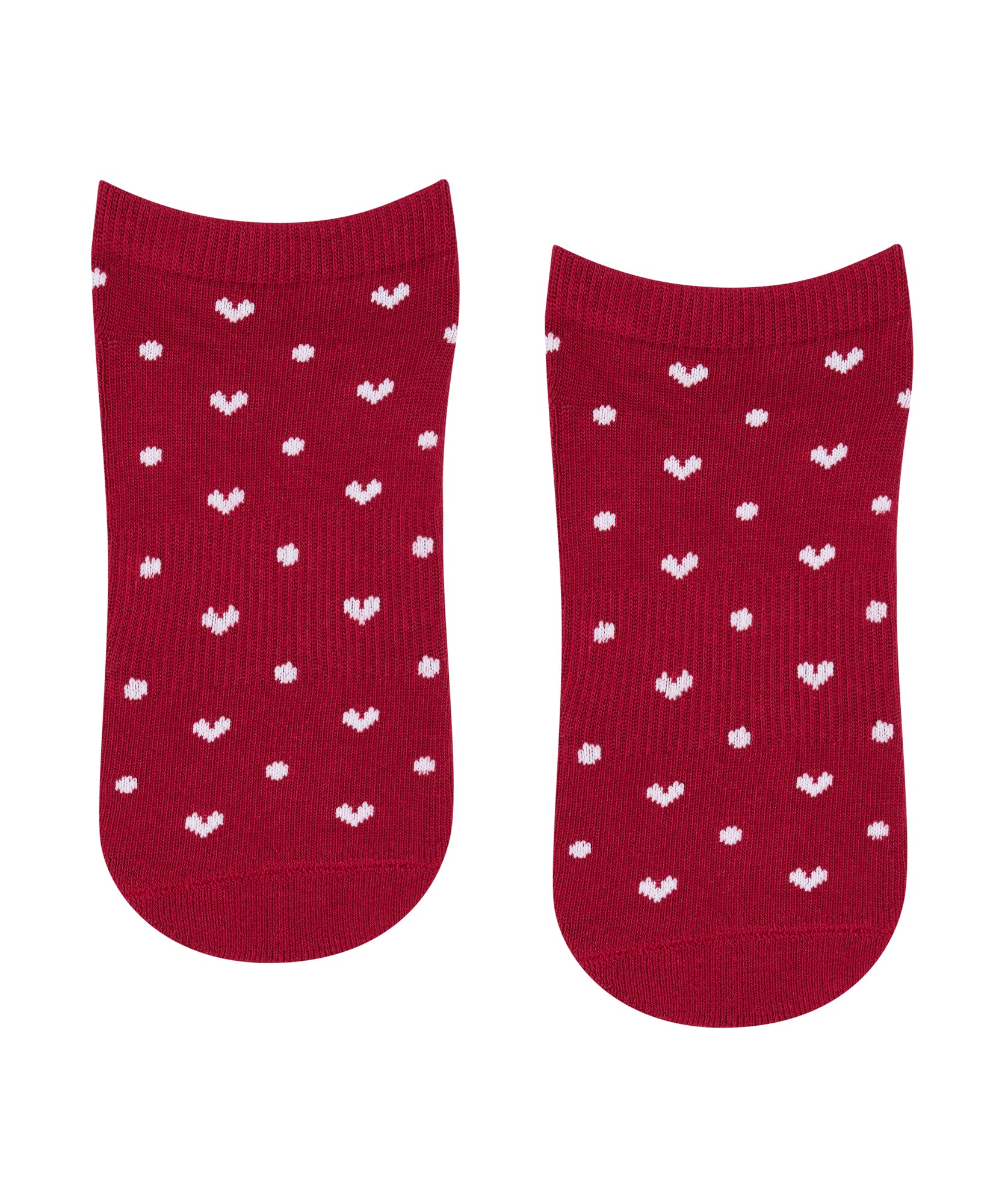Classic Low Rise Grip Socks - Speckled Ruby