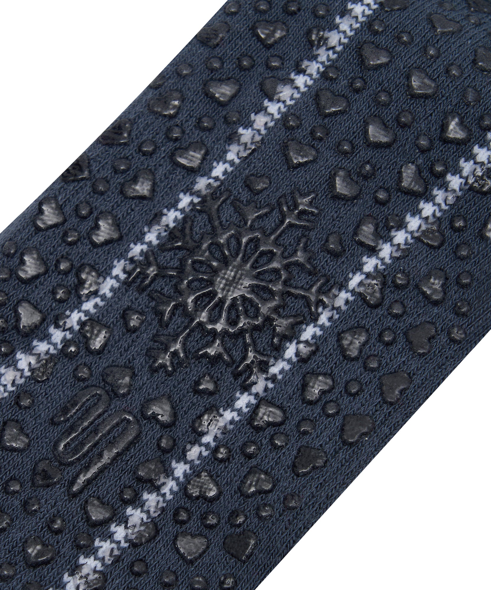 Crew Non Slip Grip Socks - Alpine Heart French Navy