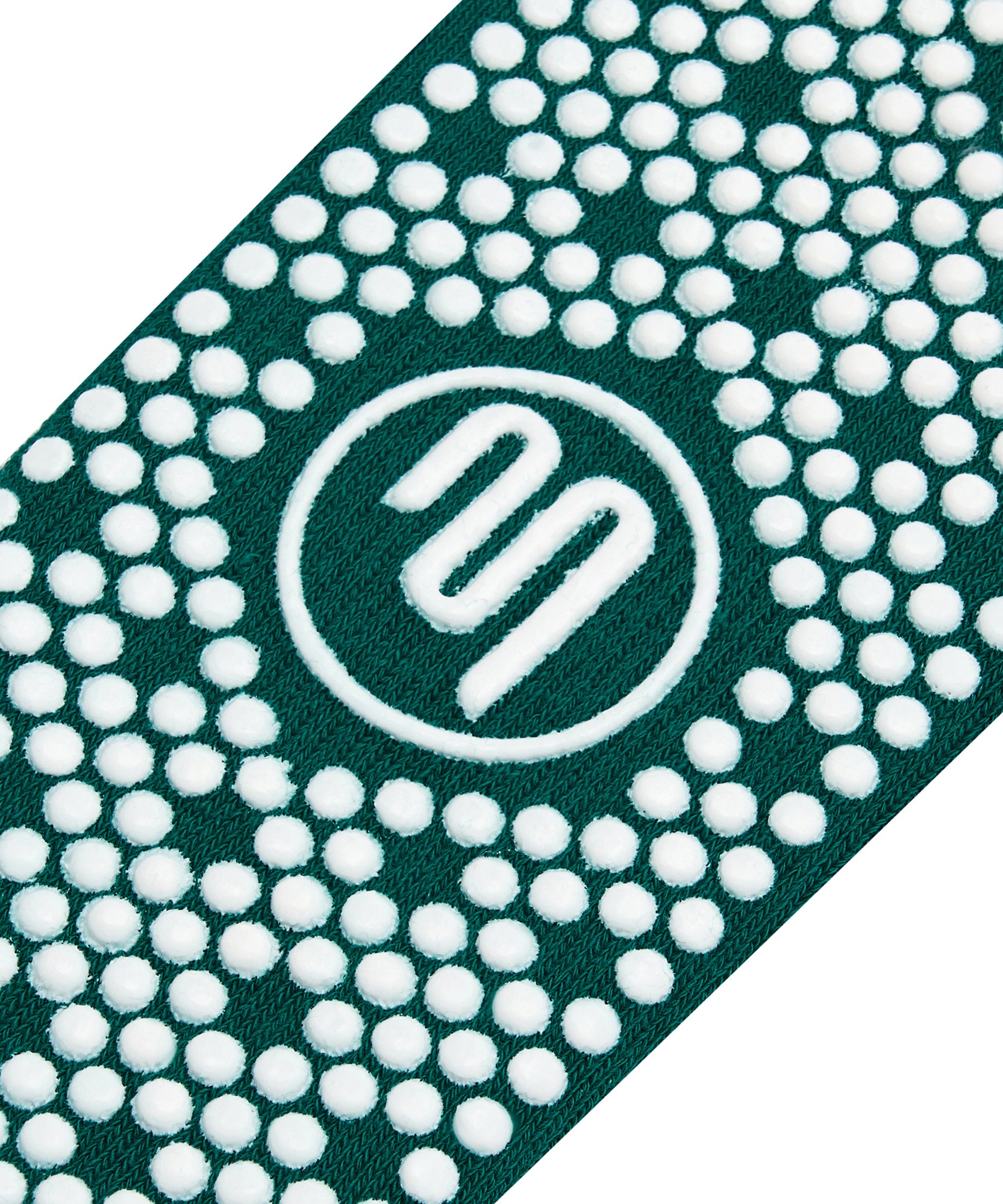 Crew Non Slip Grip Socks - Emerald Oat Stripe