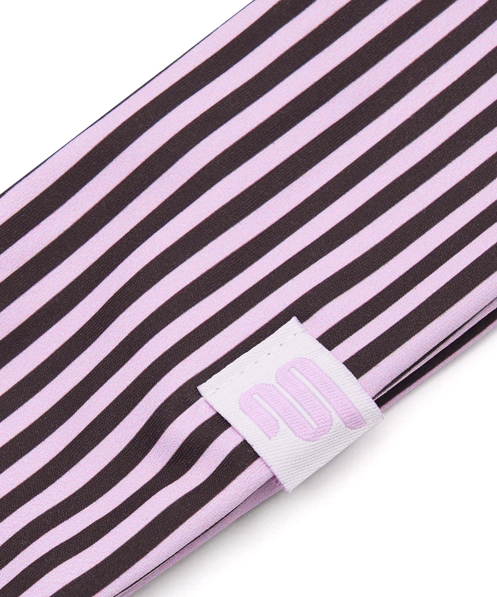 Active Headband - Espresso Pink Stripe