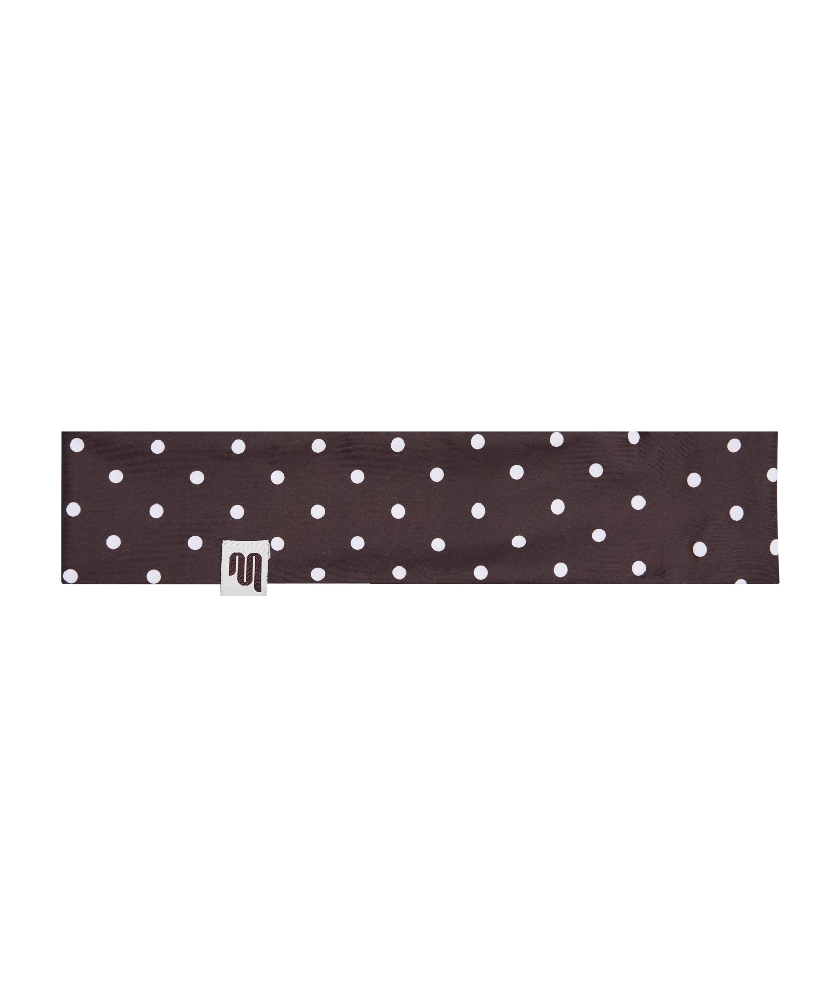 Soft Headband - Espresso Polka Dots