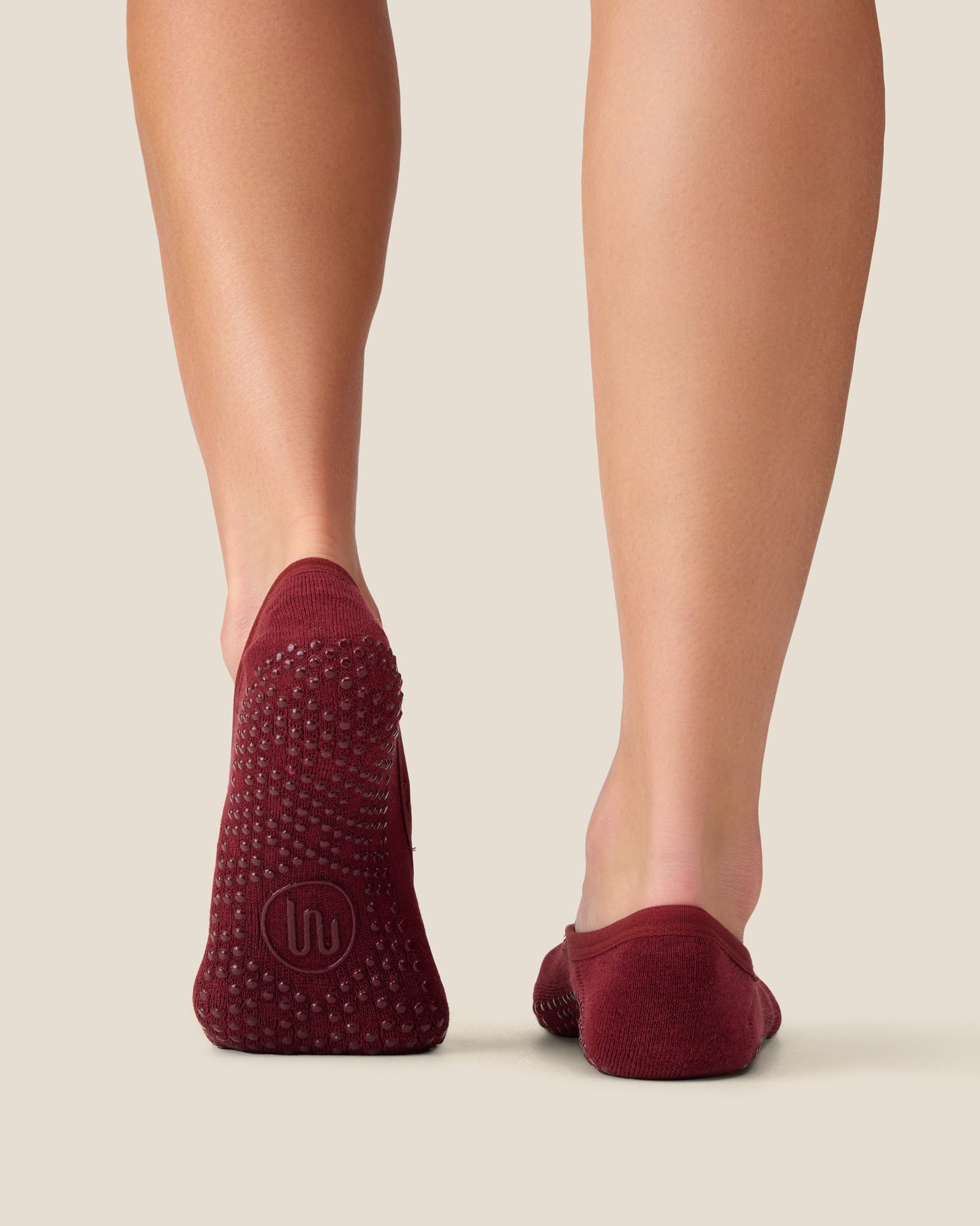Ballet Grip Socks - Cabernet