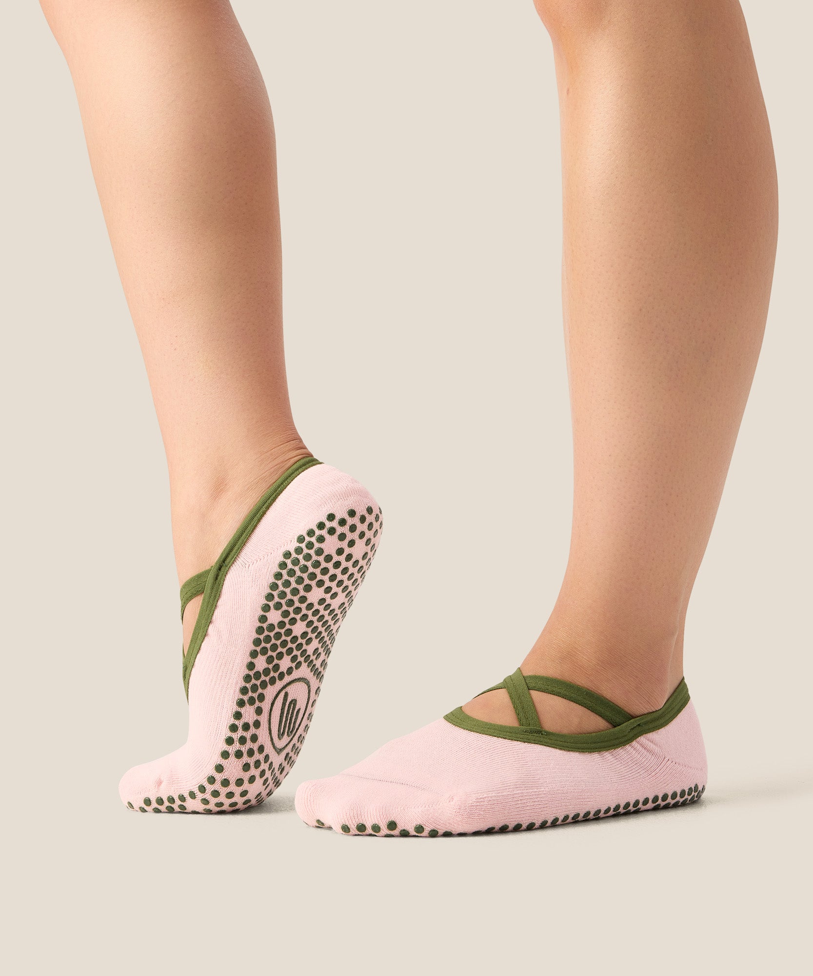 Ballet Grip Socks - Petal Pine
