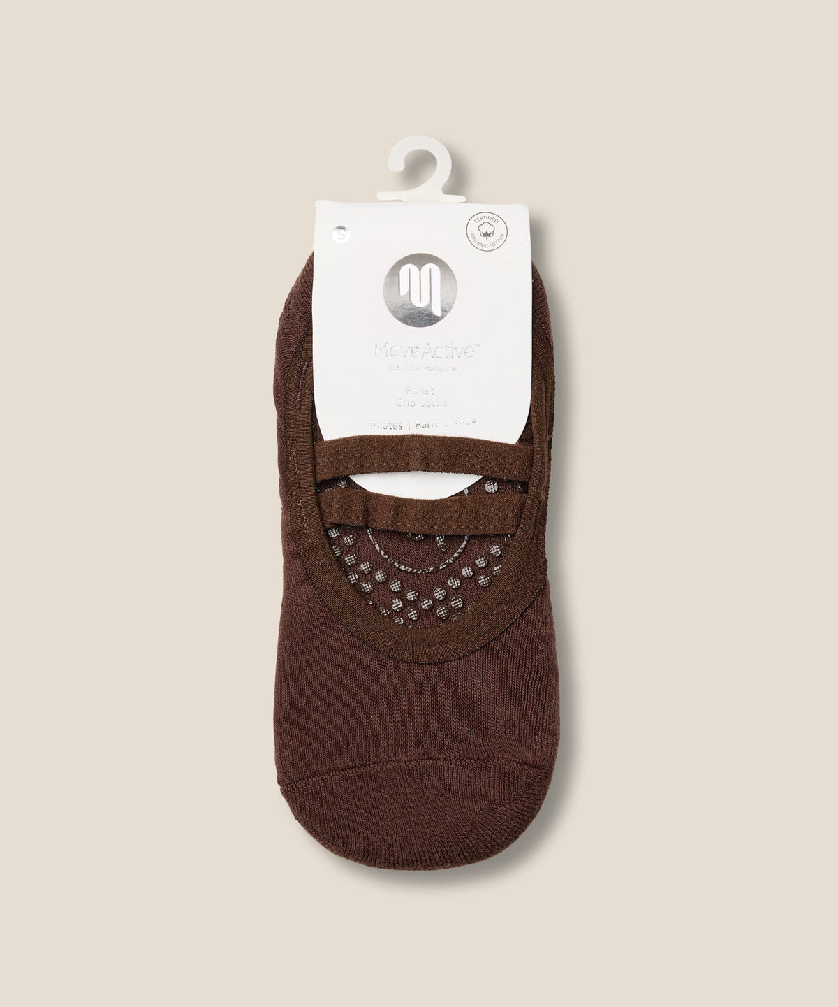 Ballet Grip Socks - Espresso