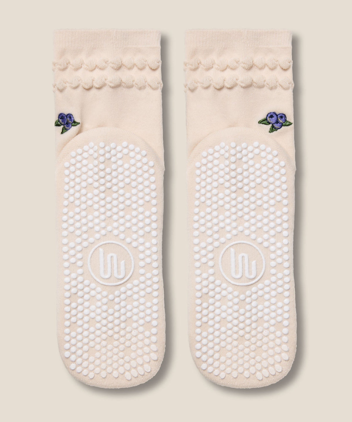 Crew Grip Socks - Blueberry Ruffle Oat