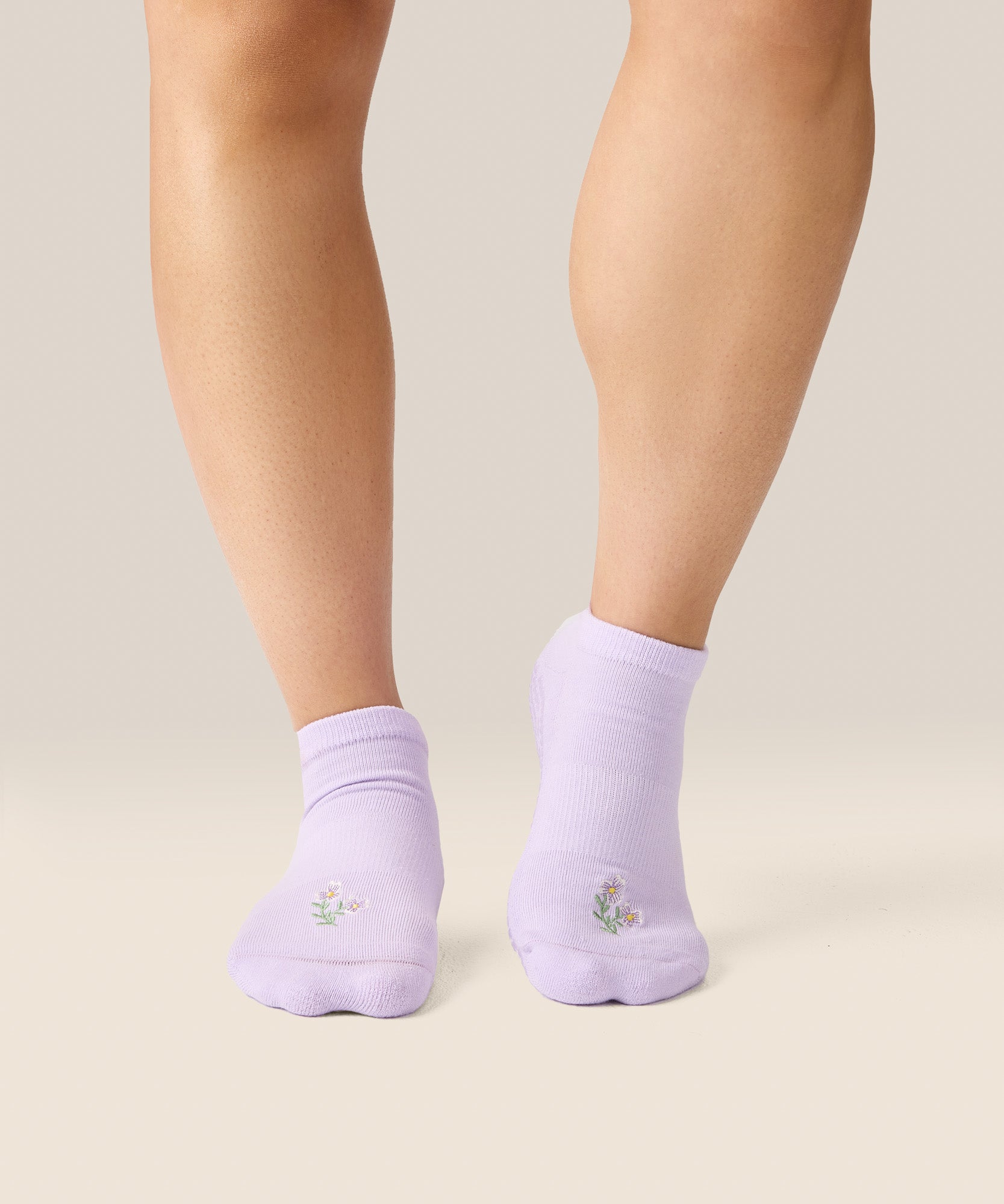 Low Rise Grip Socks - Blooming Lilac