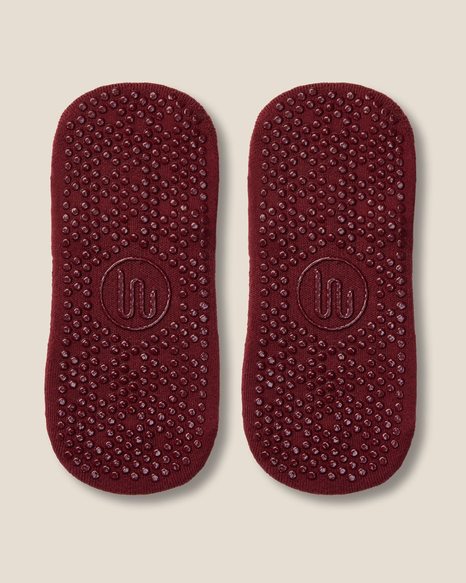 Low Rise Grip Socks - Cabernet