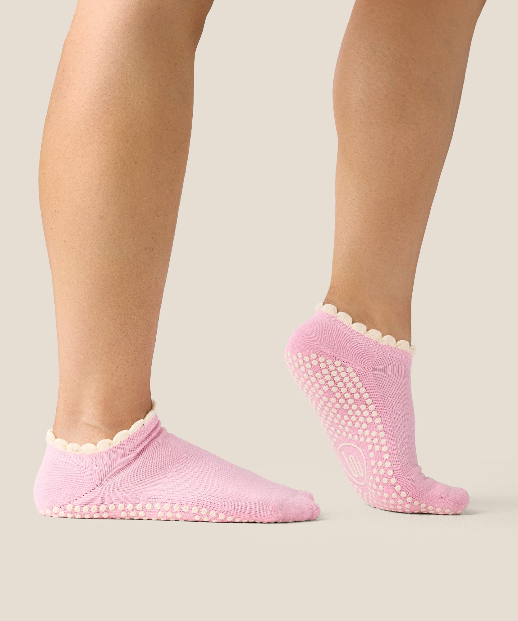 Low Rise Grip Socks - Candy Frill
