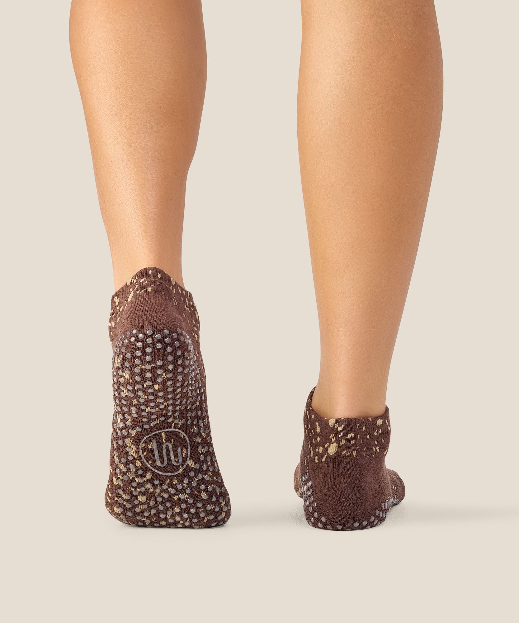 Low Rise Grip Socks - Fawn Espresso