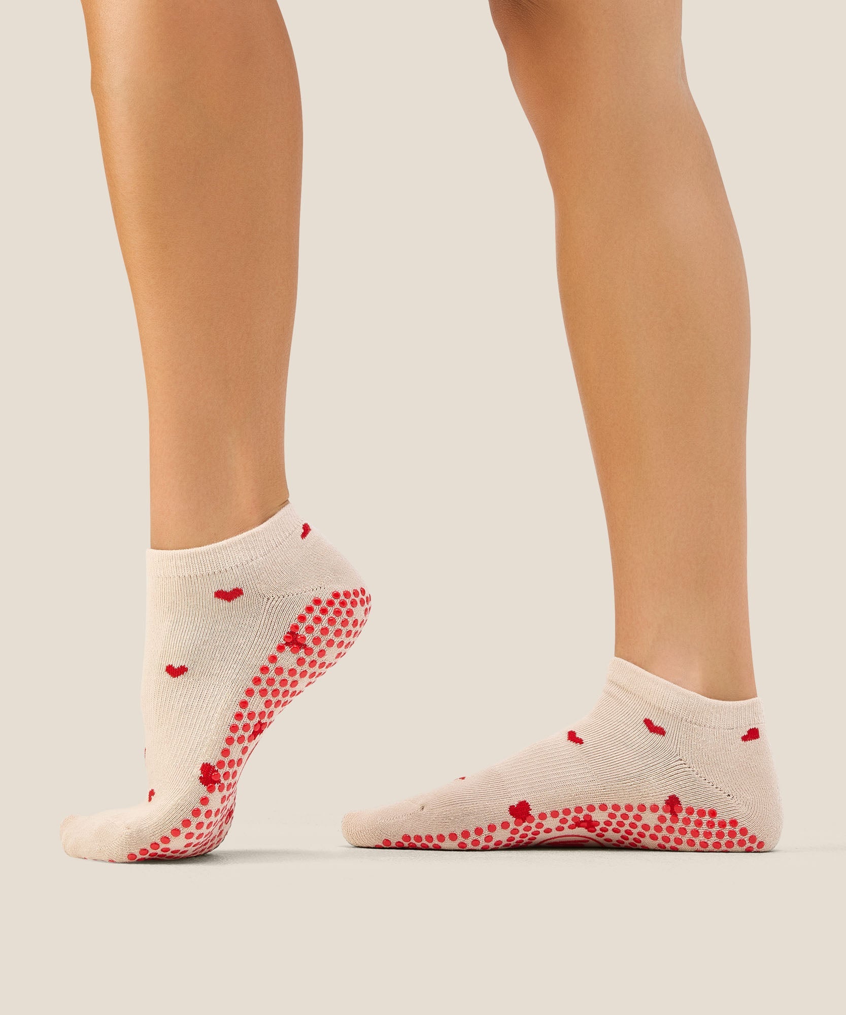 Low Rise Grip Socks - Love Me