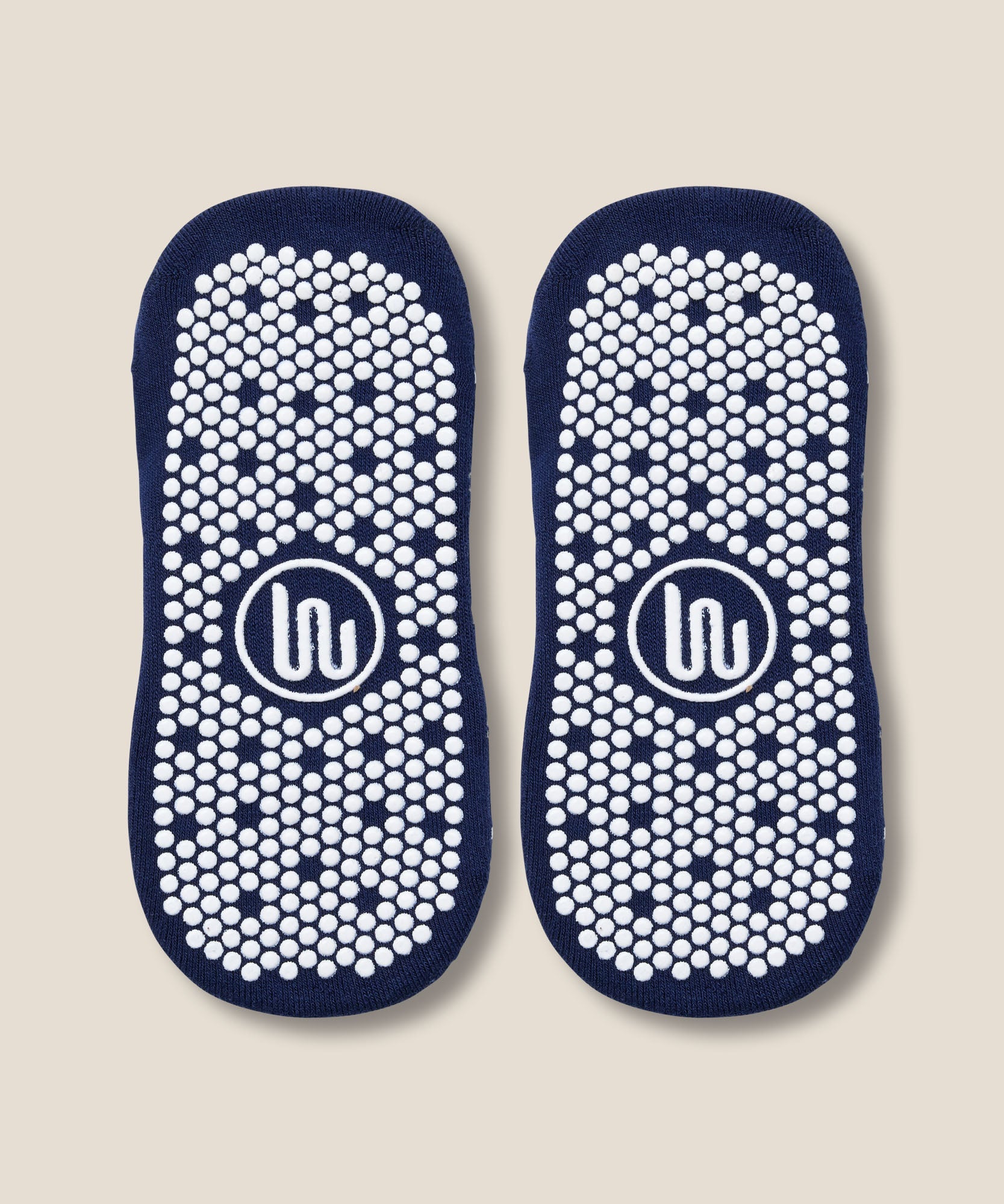Low Rise Grip Socks - Argyle Navy