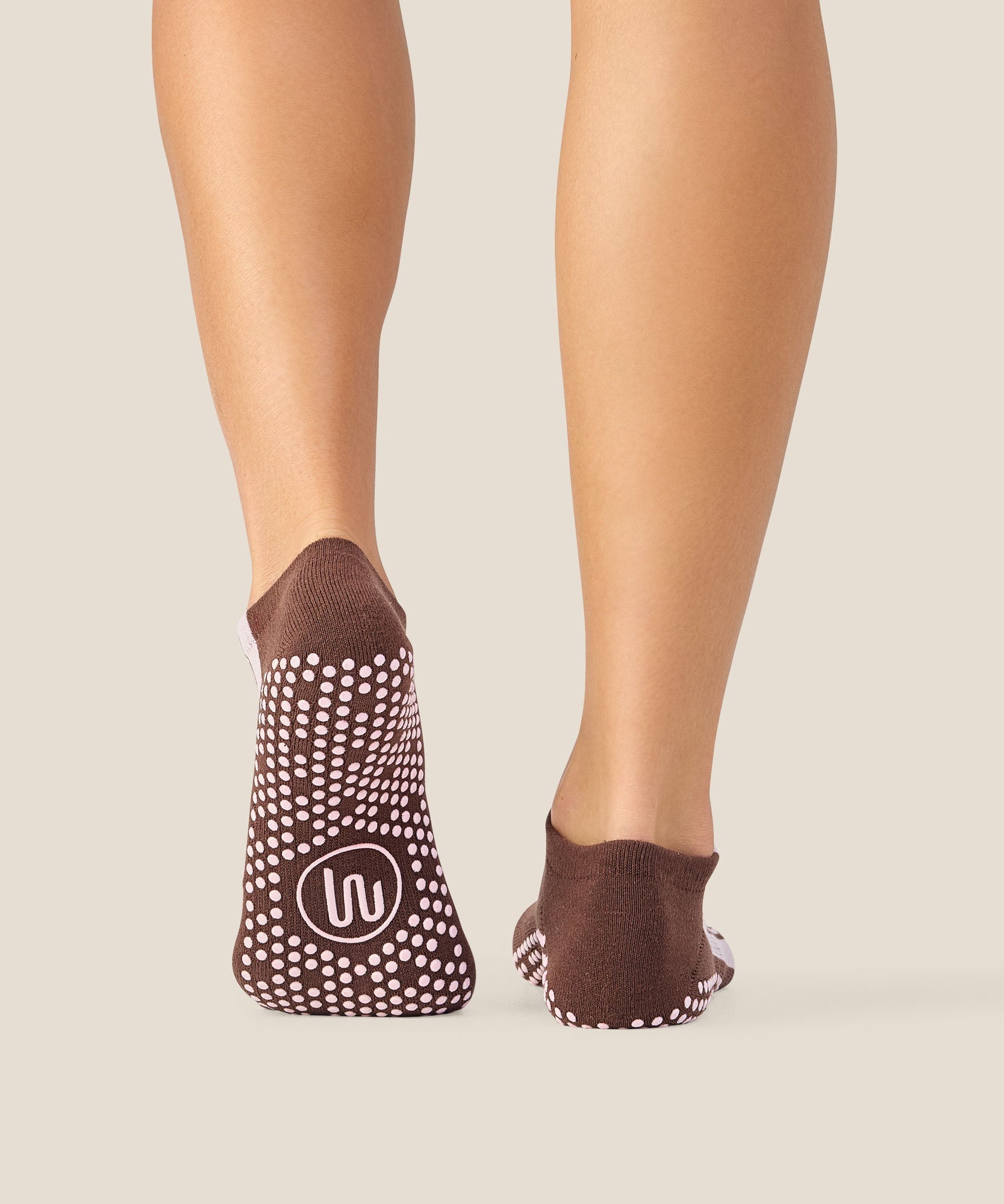 Low Rise Grip Socks - Racer Espresso