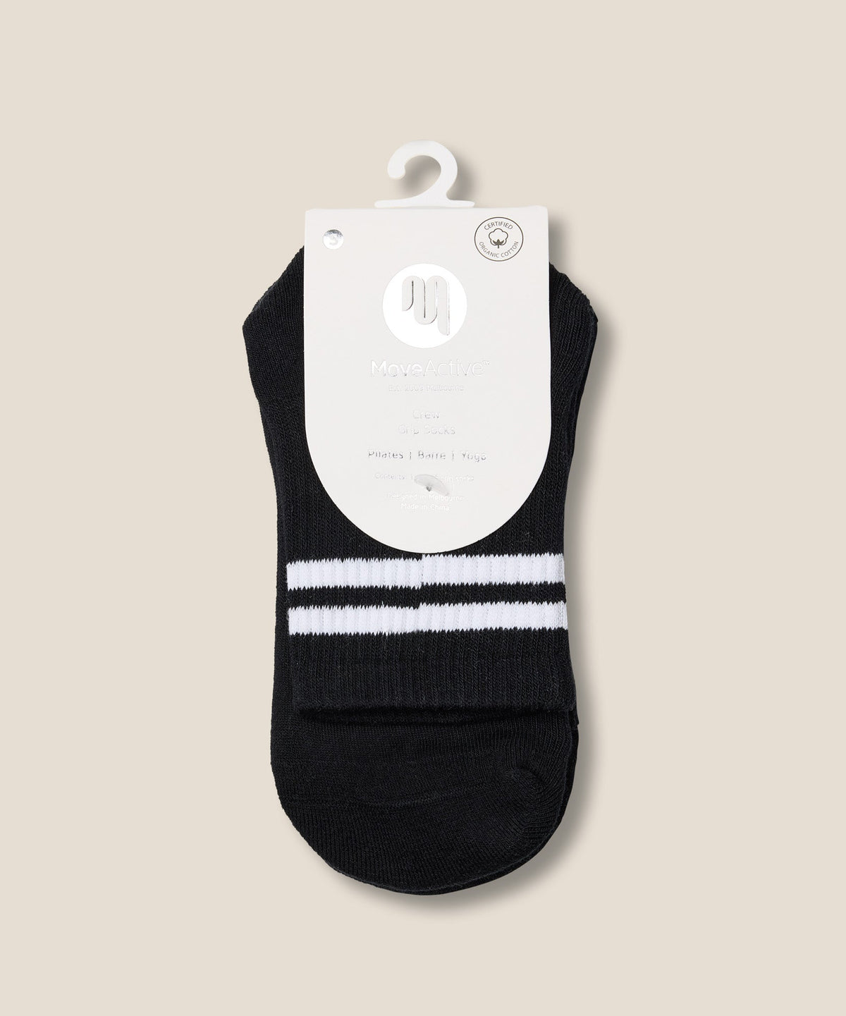 Crew Grip Socks - Sporty Stripe Black