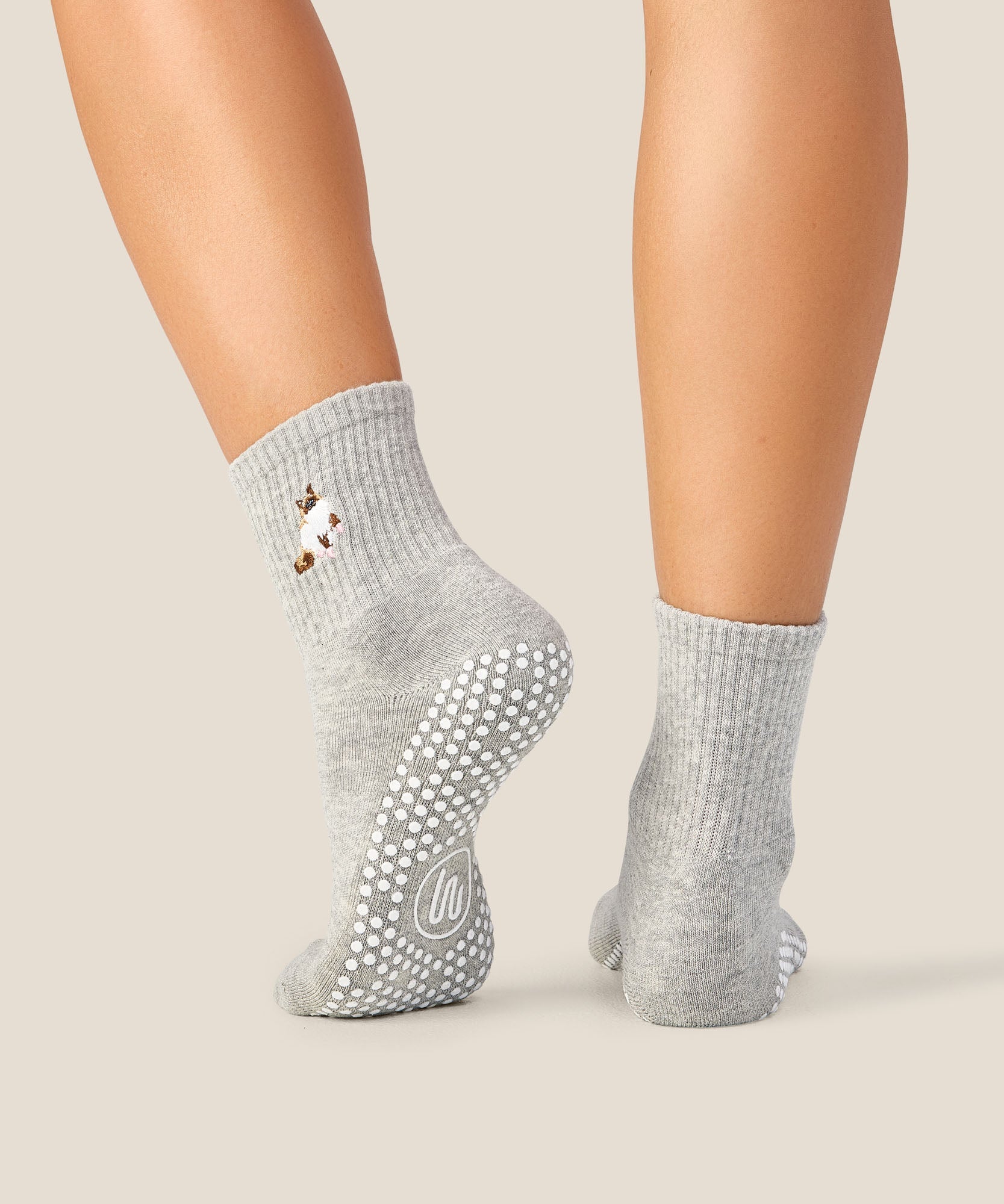 Crew Grip Socks - Ragdoll Cat Grey Marle