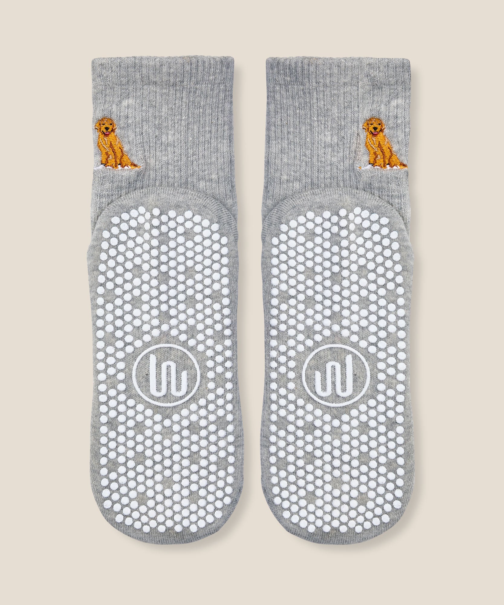 Crew Grip Socks - Golden Retriever Grey Marle