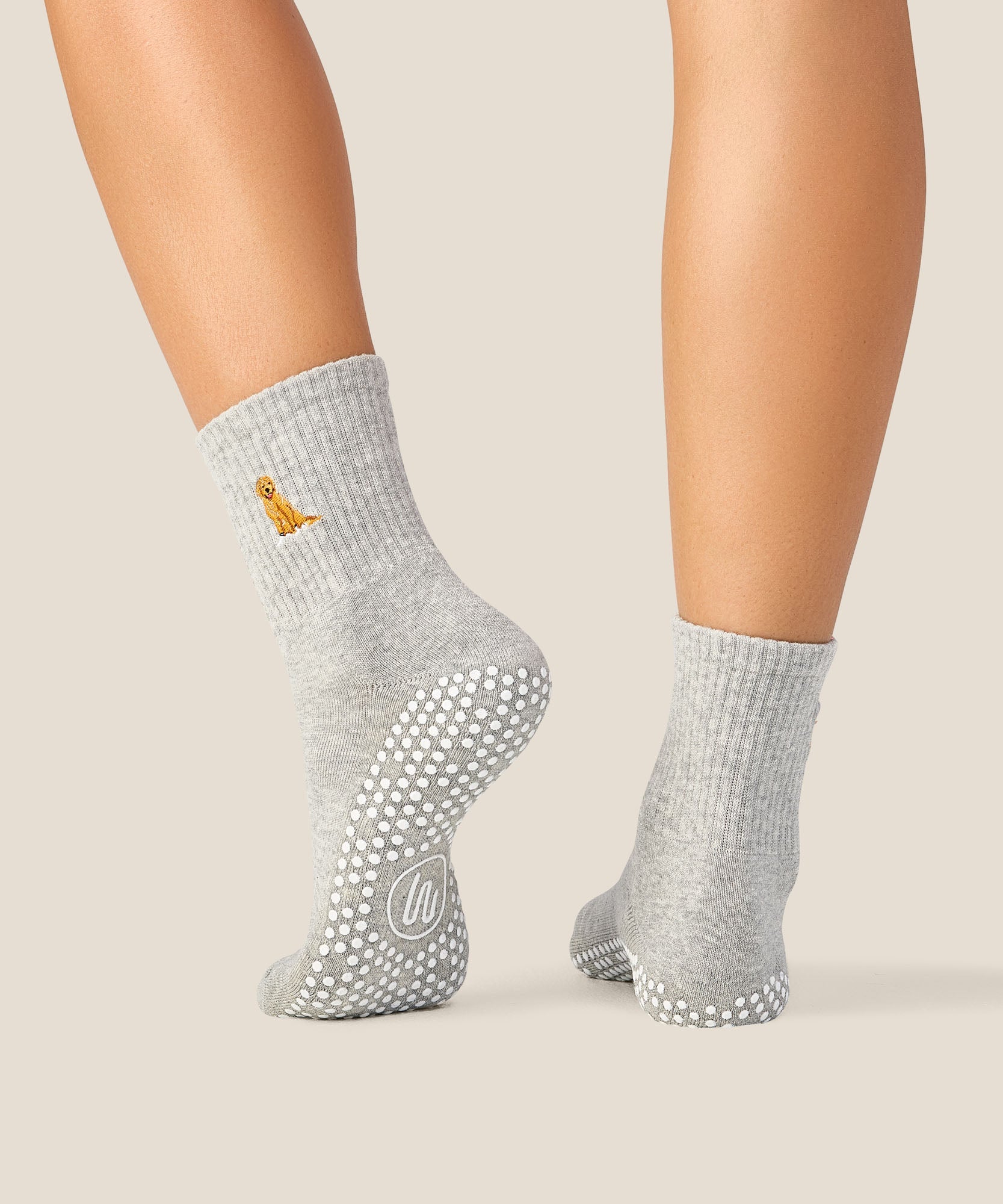 Crew Grip Socks - Golden Retriever Grey Marle