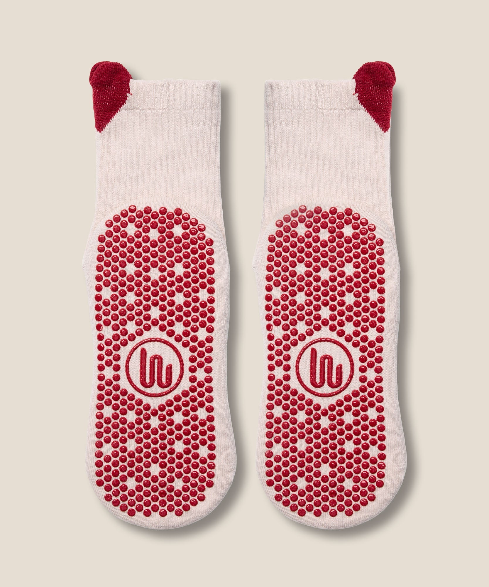 Crew Grip Socks - Heartfelt Beige