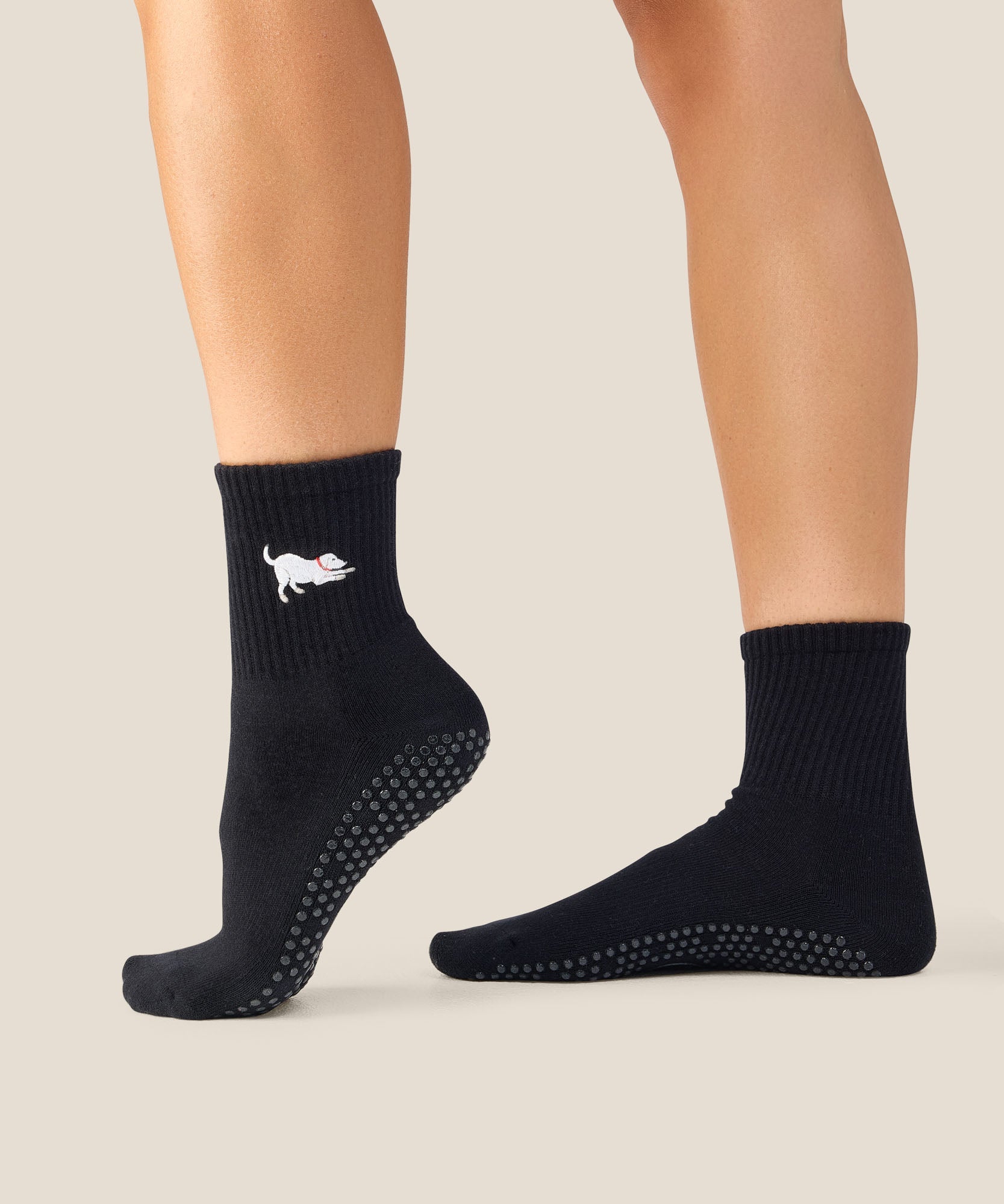 Crew Grip Socks - Labrador Black