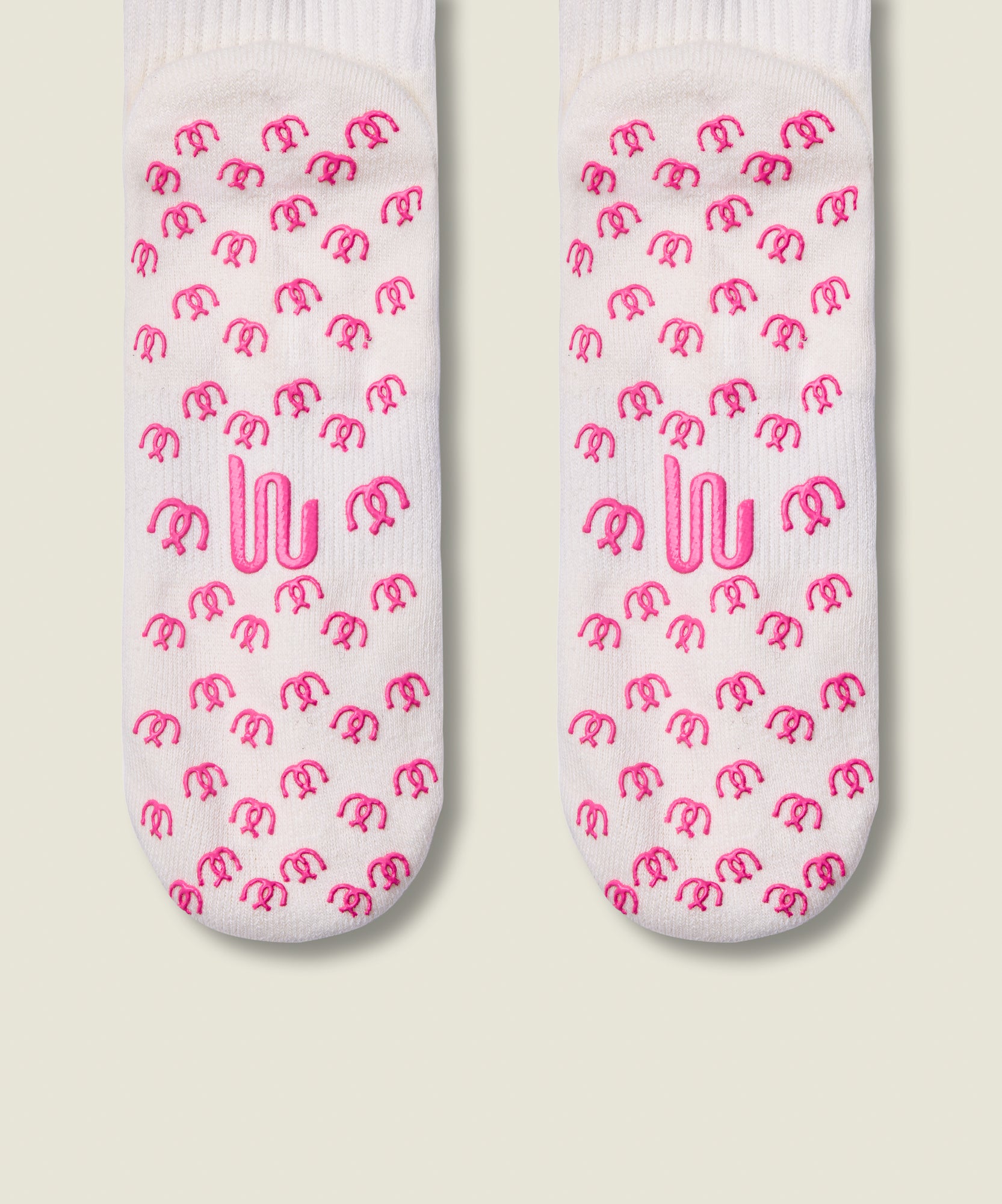 Crew Non Slip Grip Socks - Lucky Horseshoe Ivory