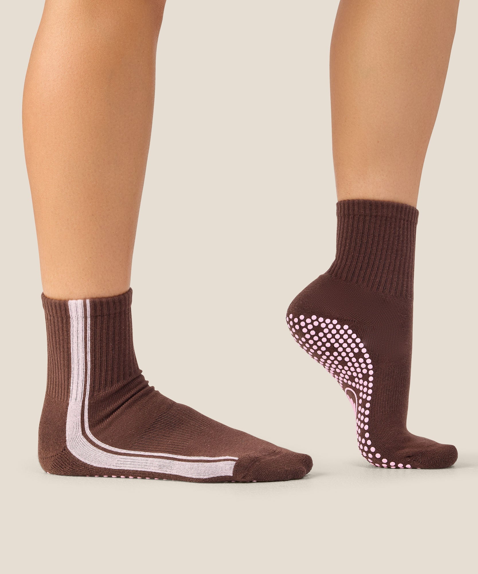 Crew Grip Socks - Racer Espresso
