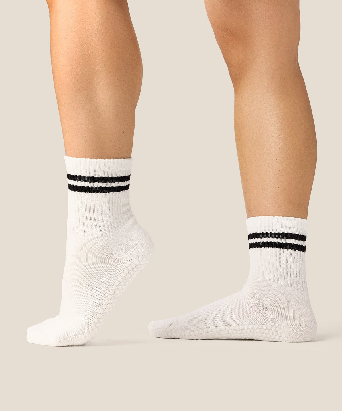 Crew Grip Socks - Sporty Stripe Ivory