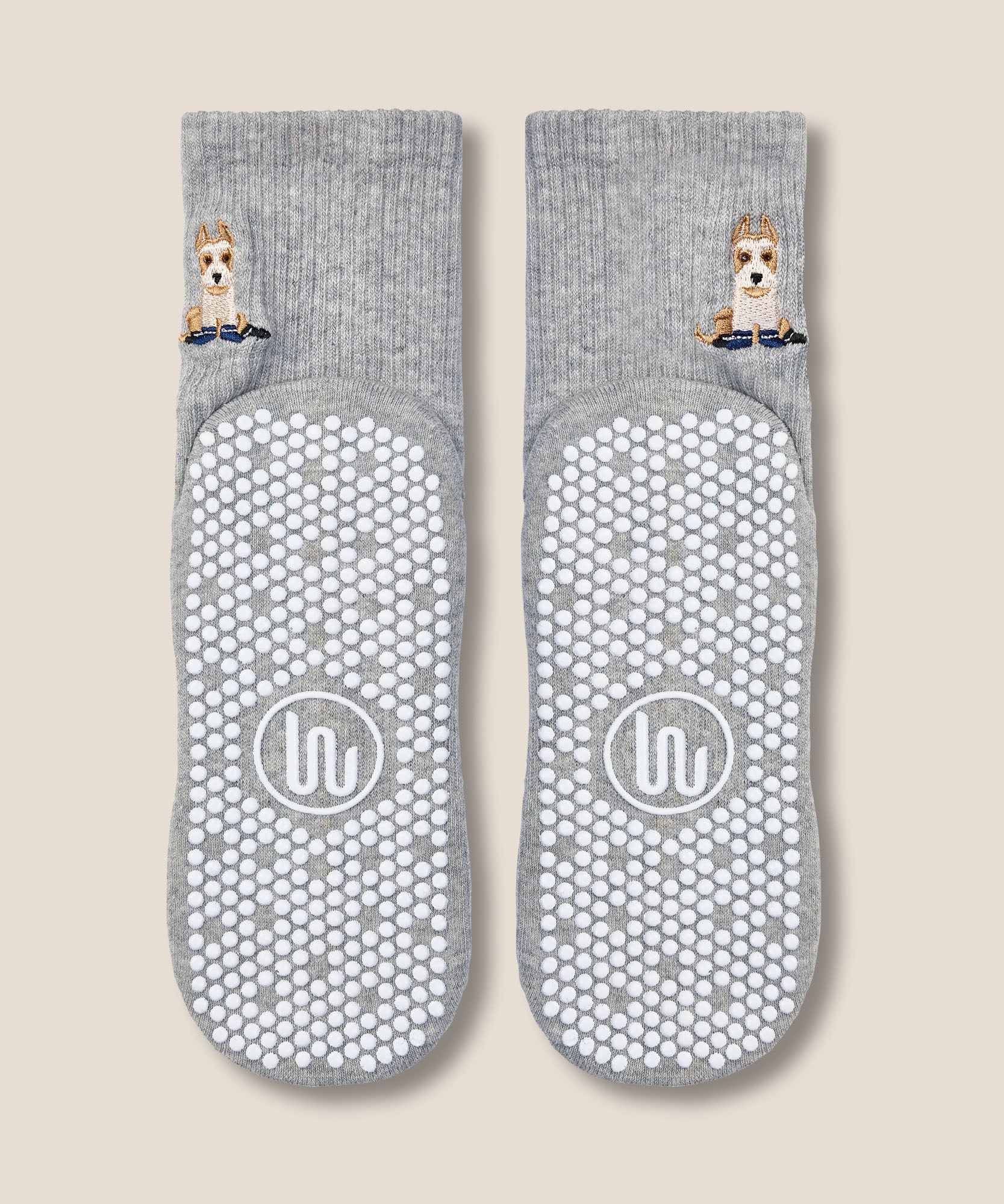 Crew Grip Socks - Terrier Grey Marle