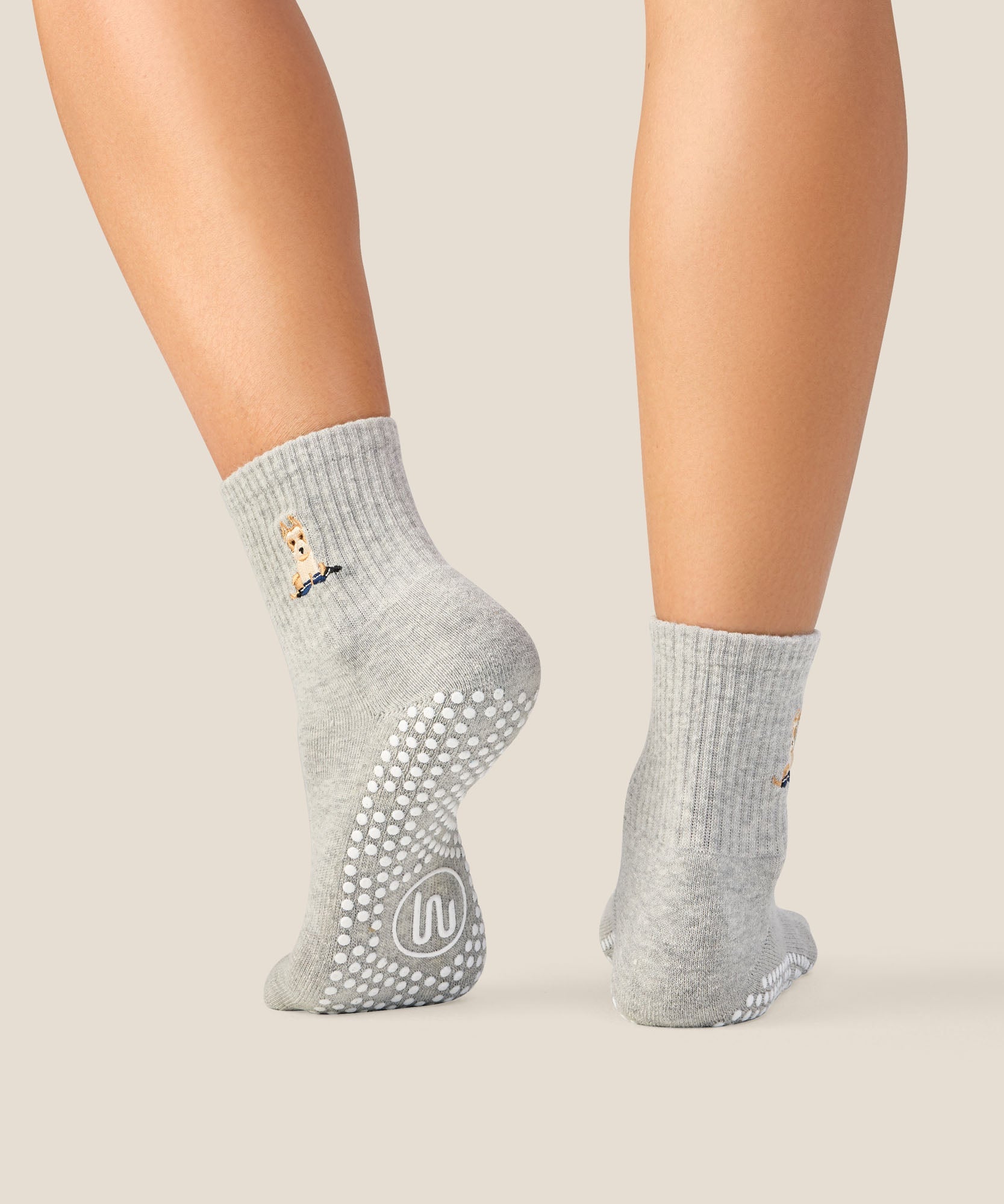Crew Grip Socks - Terrier Grey Marle