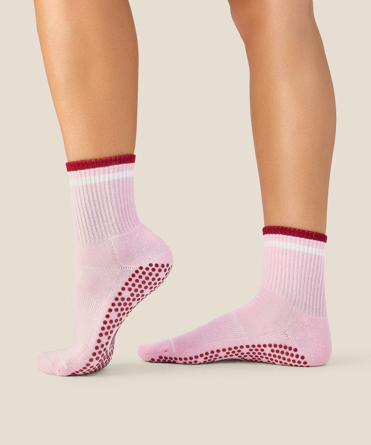 Crew Grip Socks - Track Pink