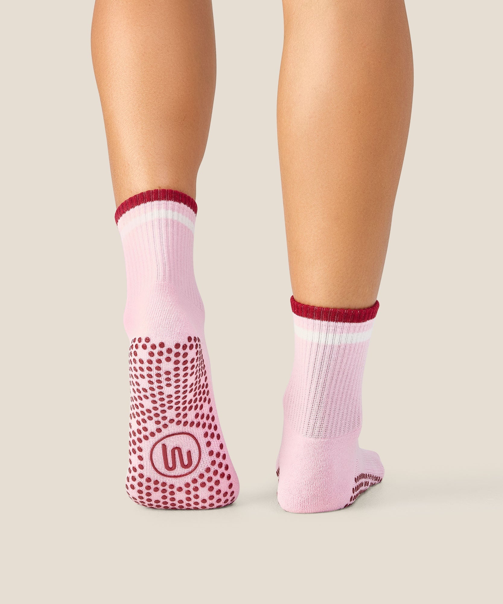 Crew Grip Socks - Track Pink