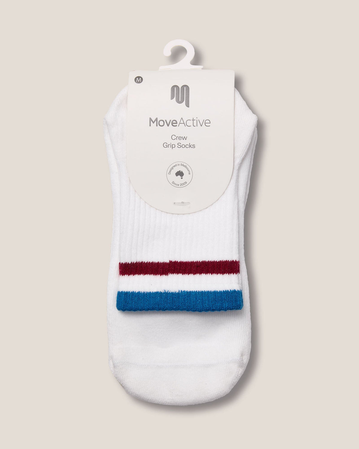 Crew Grip Socks - Track Ivory