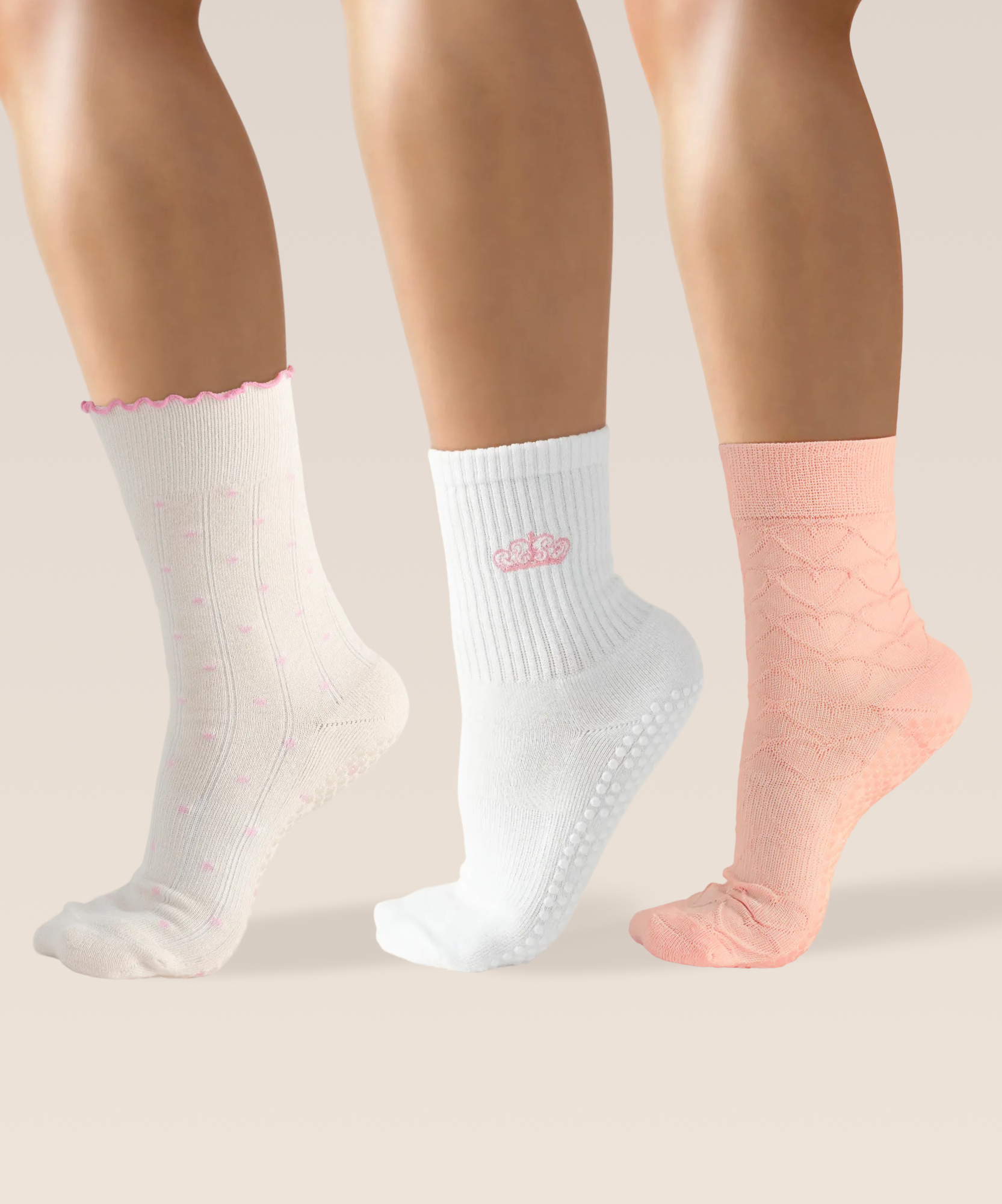 3 Pack Grip Sock Set - En Pointe