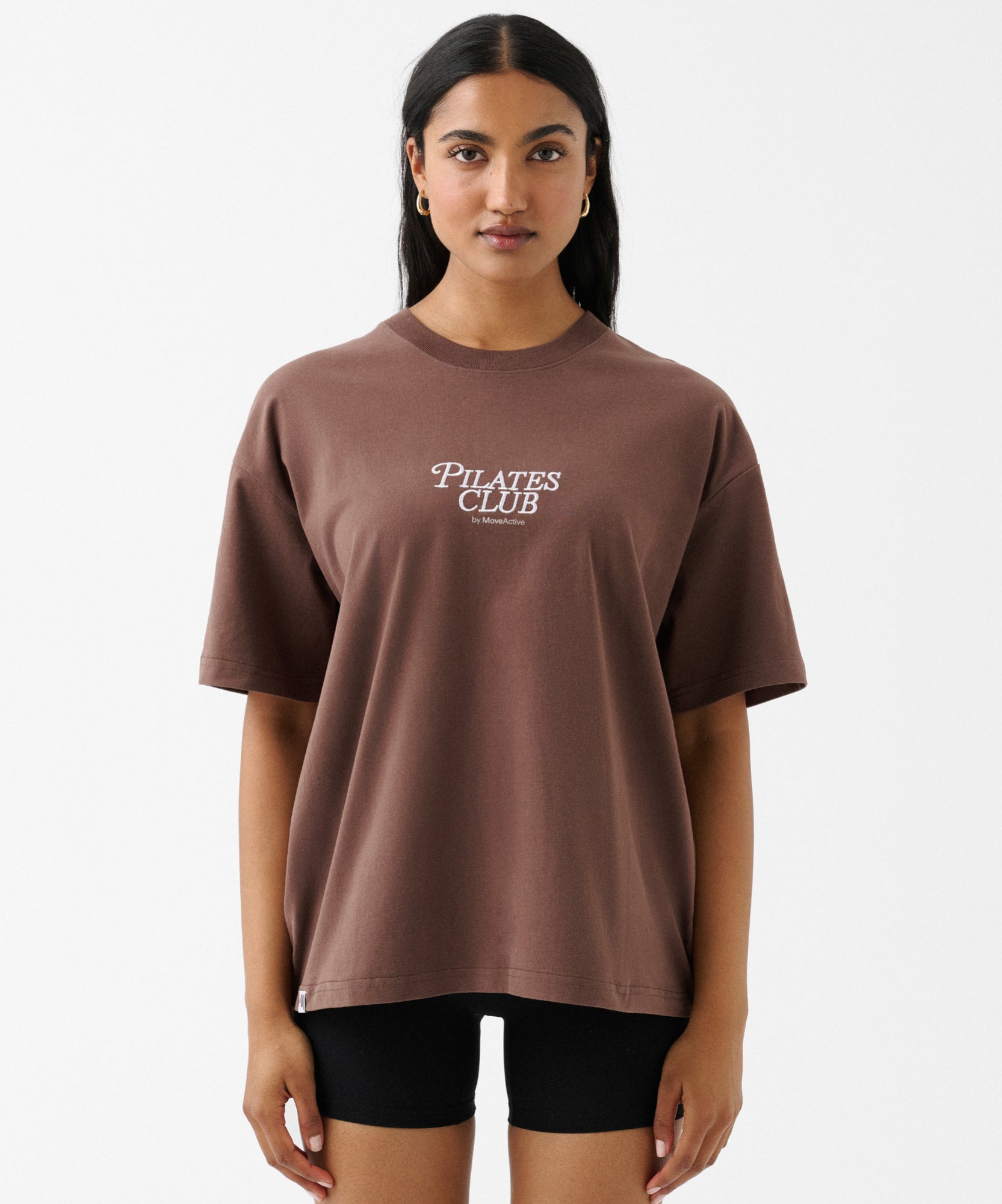 Pilates Club Tee - Brown