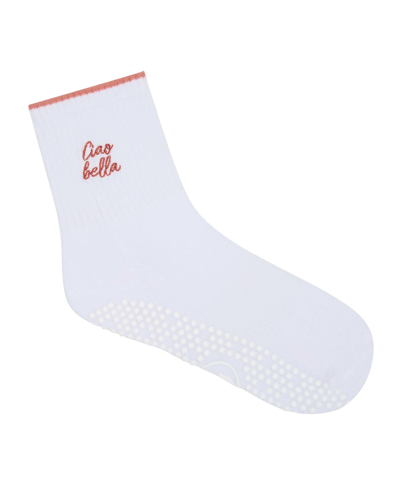 Crew Non Slip Grip Socks - Ciao Bella