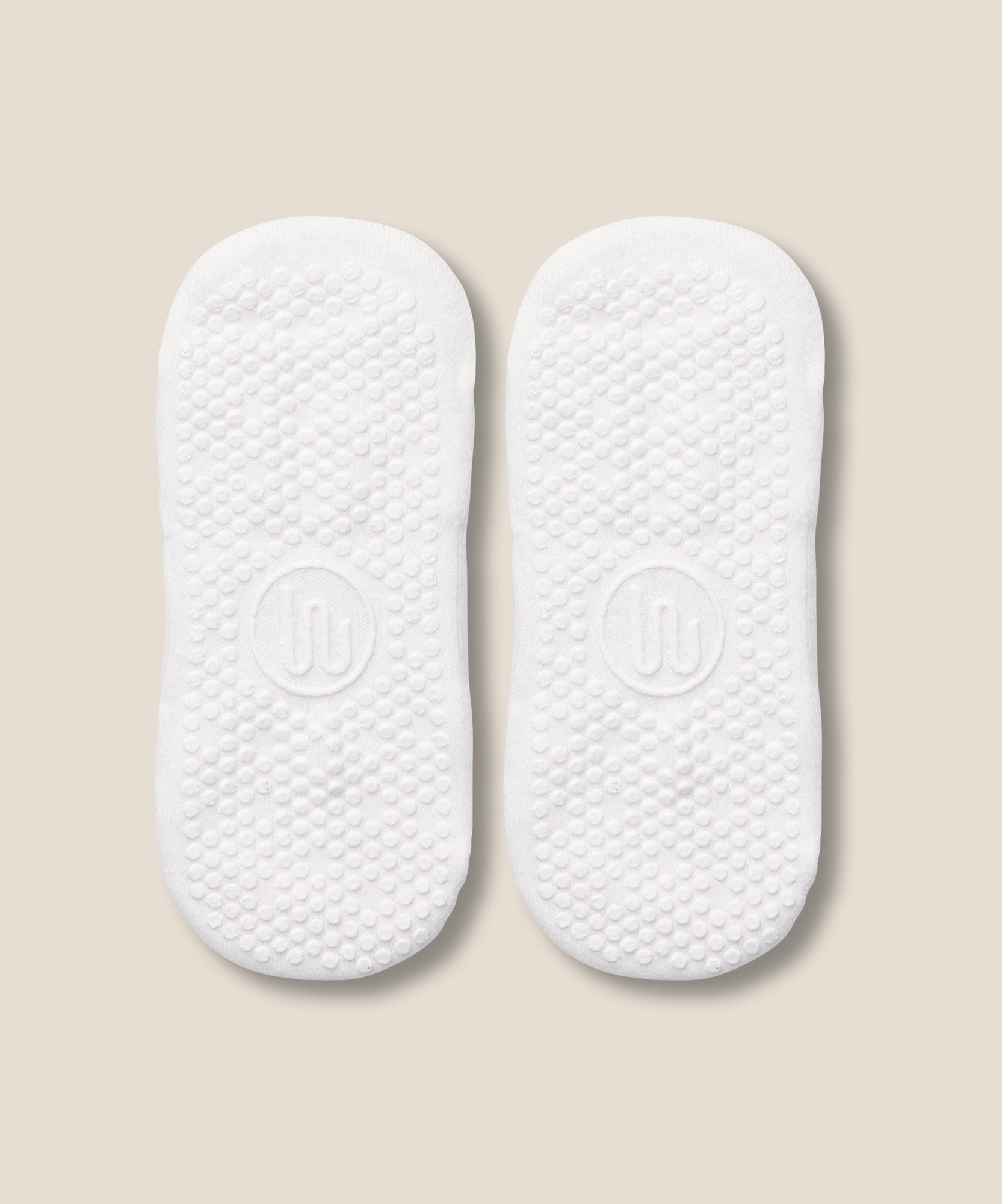 Slide On Grip Socks - Ivory