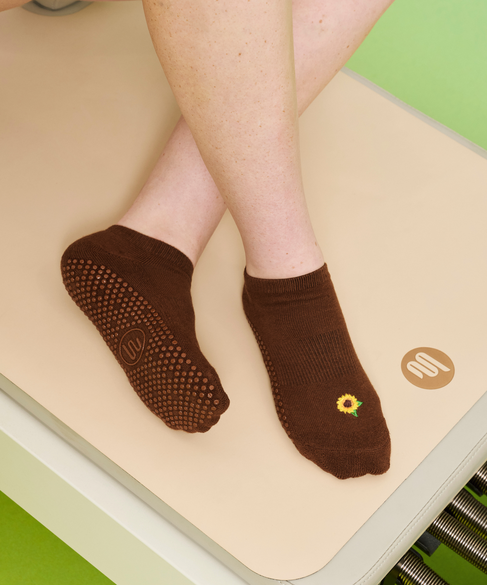 Classic Low Rise Grip Socks - Sunflower Fields