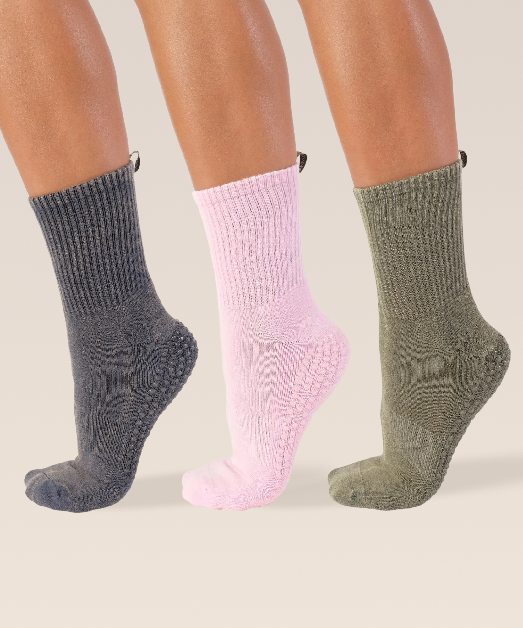 3 Pack Grip Sock Set - Pilates Mode