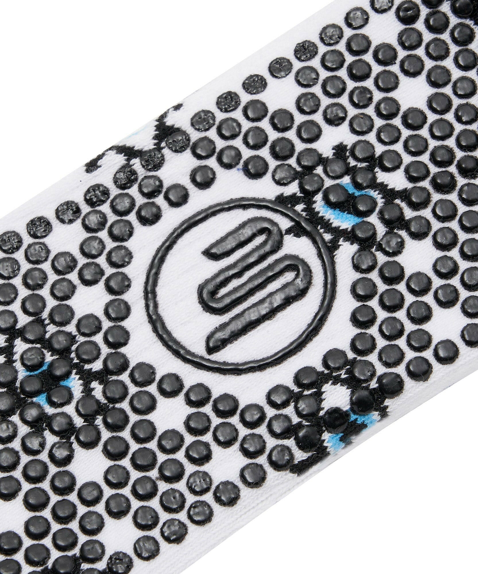 Comfortable Crew Non Slip Grip Socks adorned with Love & Peace motif for active lifestyle