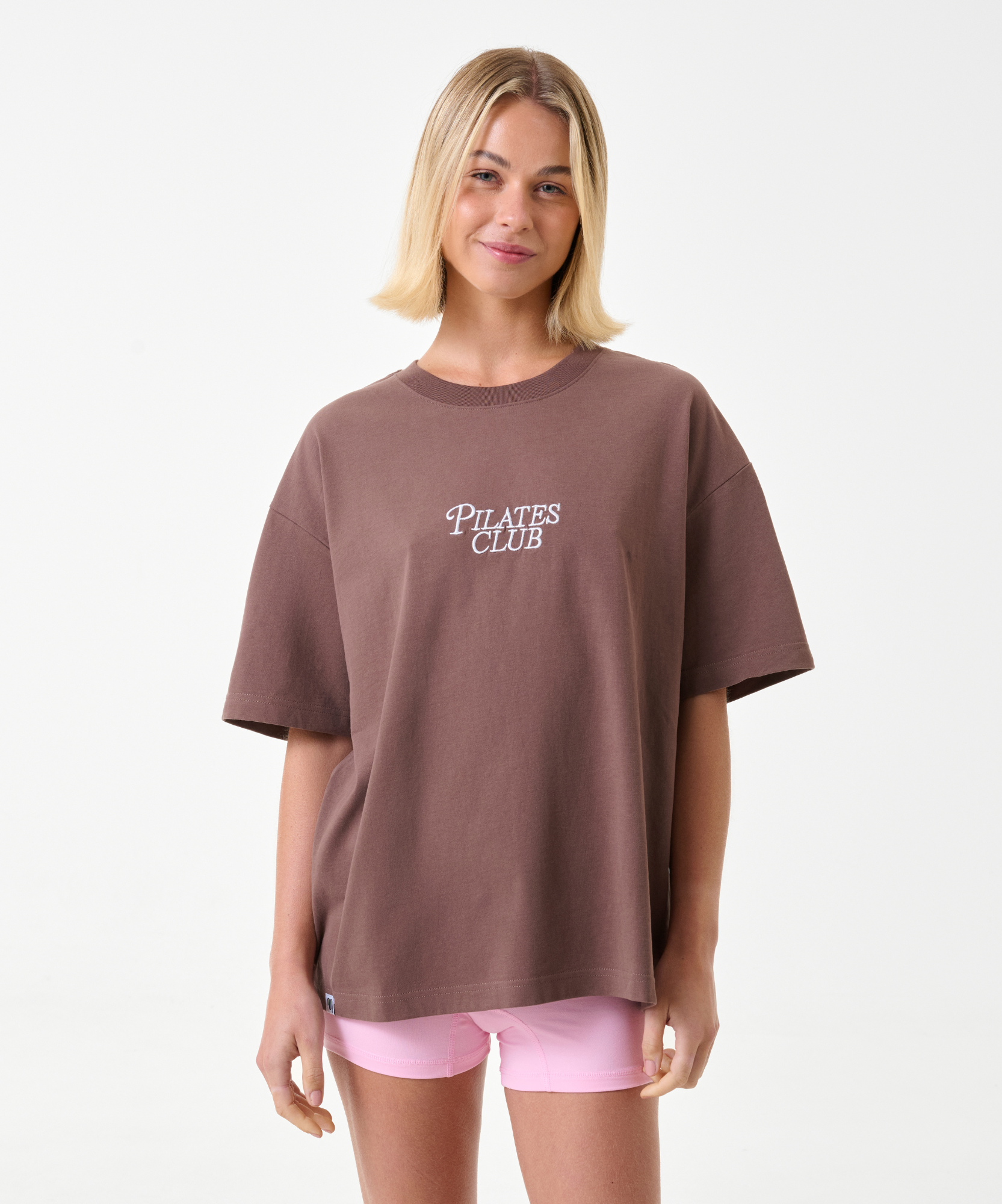 Pilates Club Tee - Brown