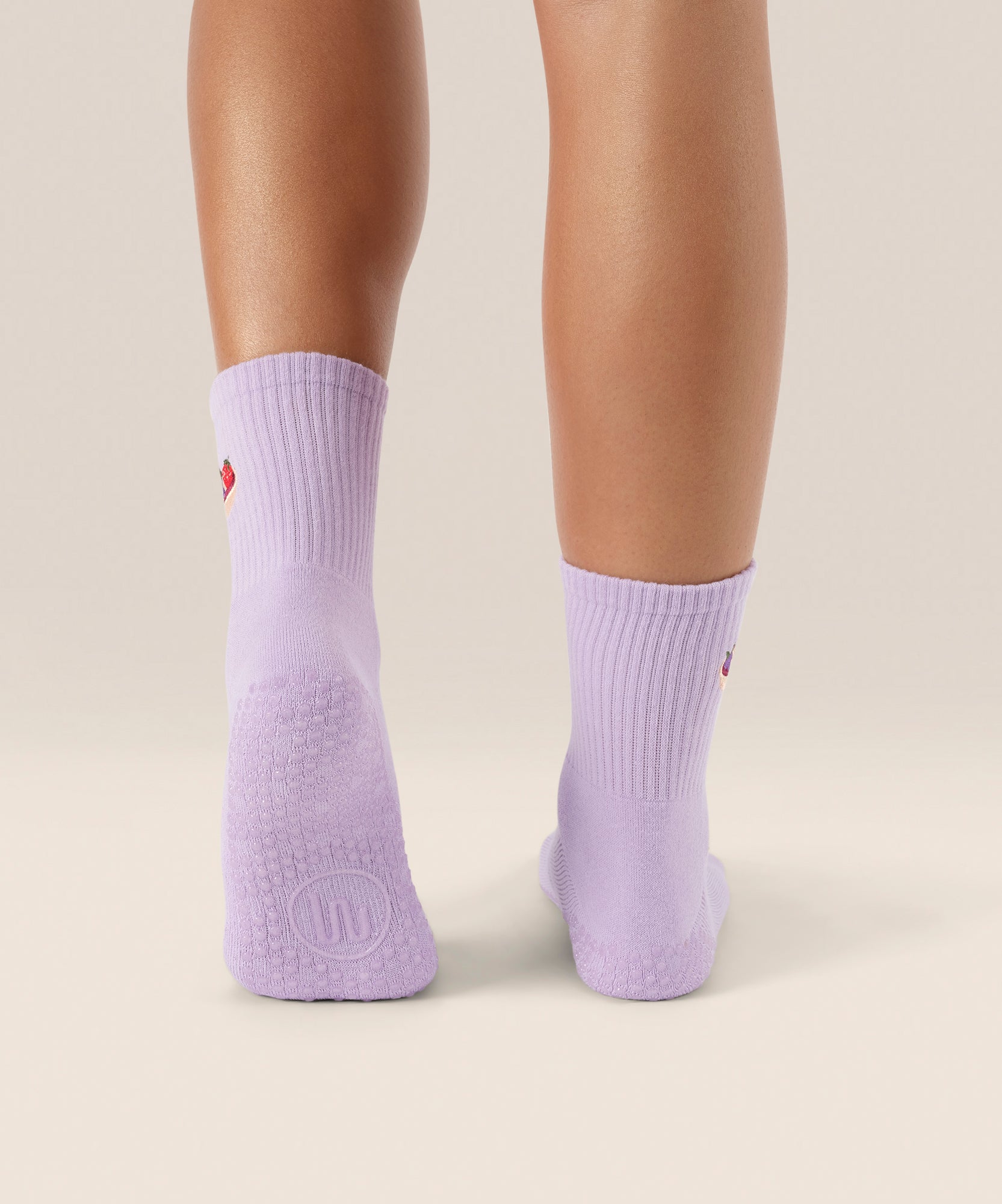 Crew Non Slip Grip Socks - Acai Bowl